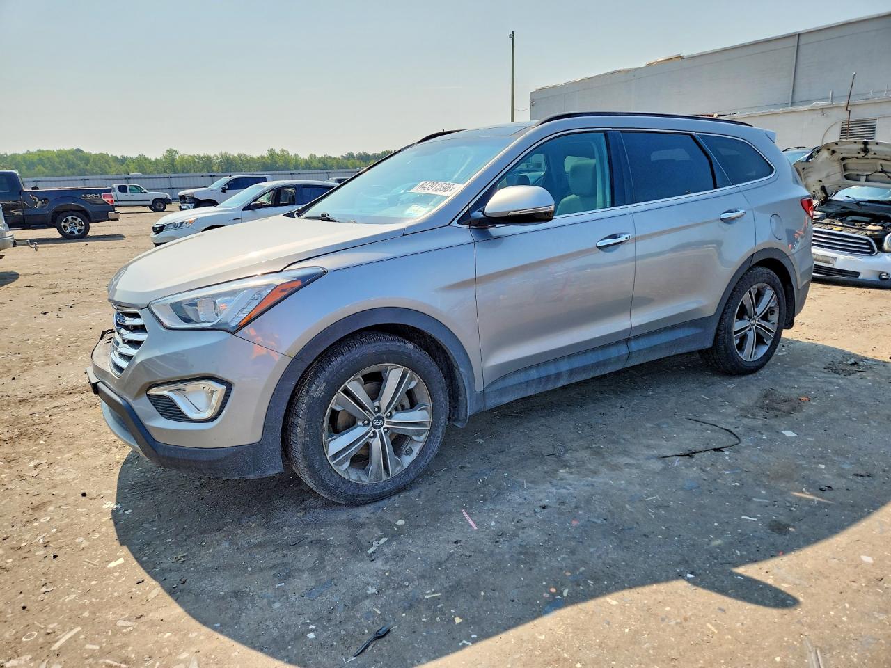 2015 Hyundai Santa Fe Limited Silver vin: KM8SRDHFXFU104667