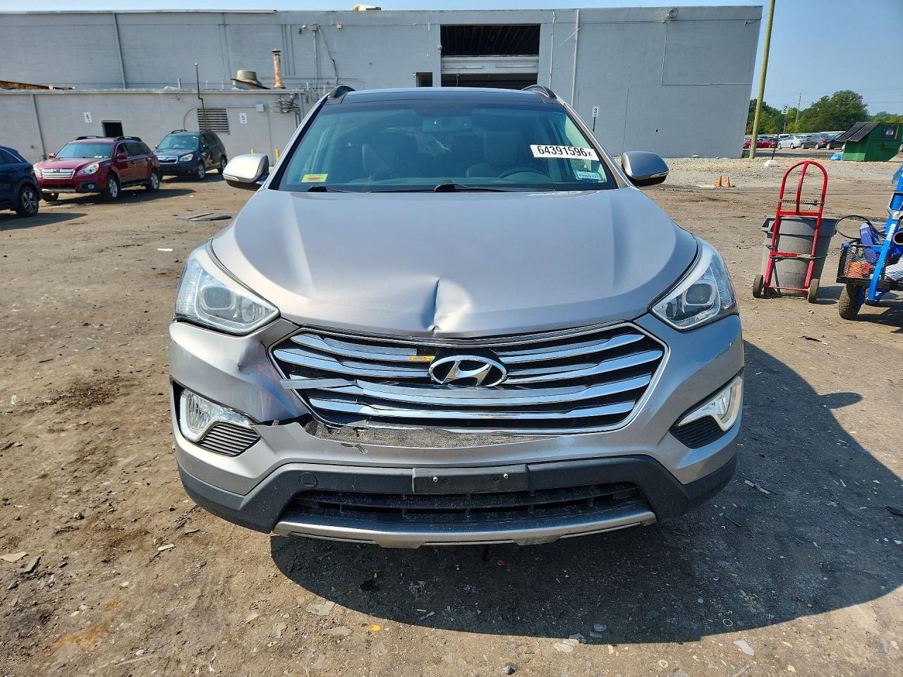 2015 Hyundai Santa Fe Limited Silver vin: KM8SRDHFXFU104667