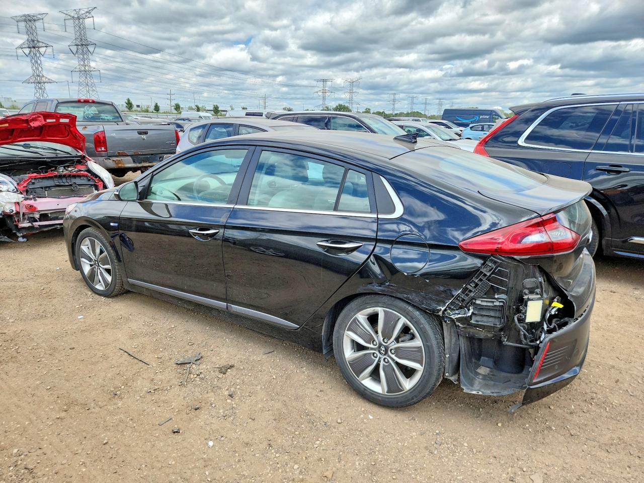 2018 Hyundai Ioniq Limited Черный vin: KMHC05LC0JU072208