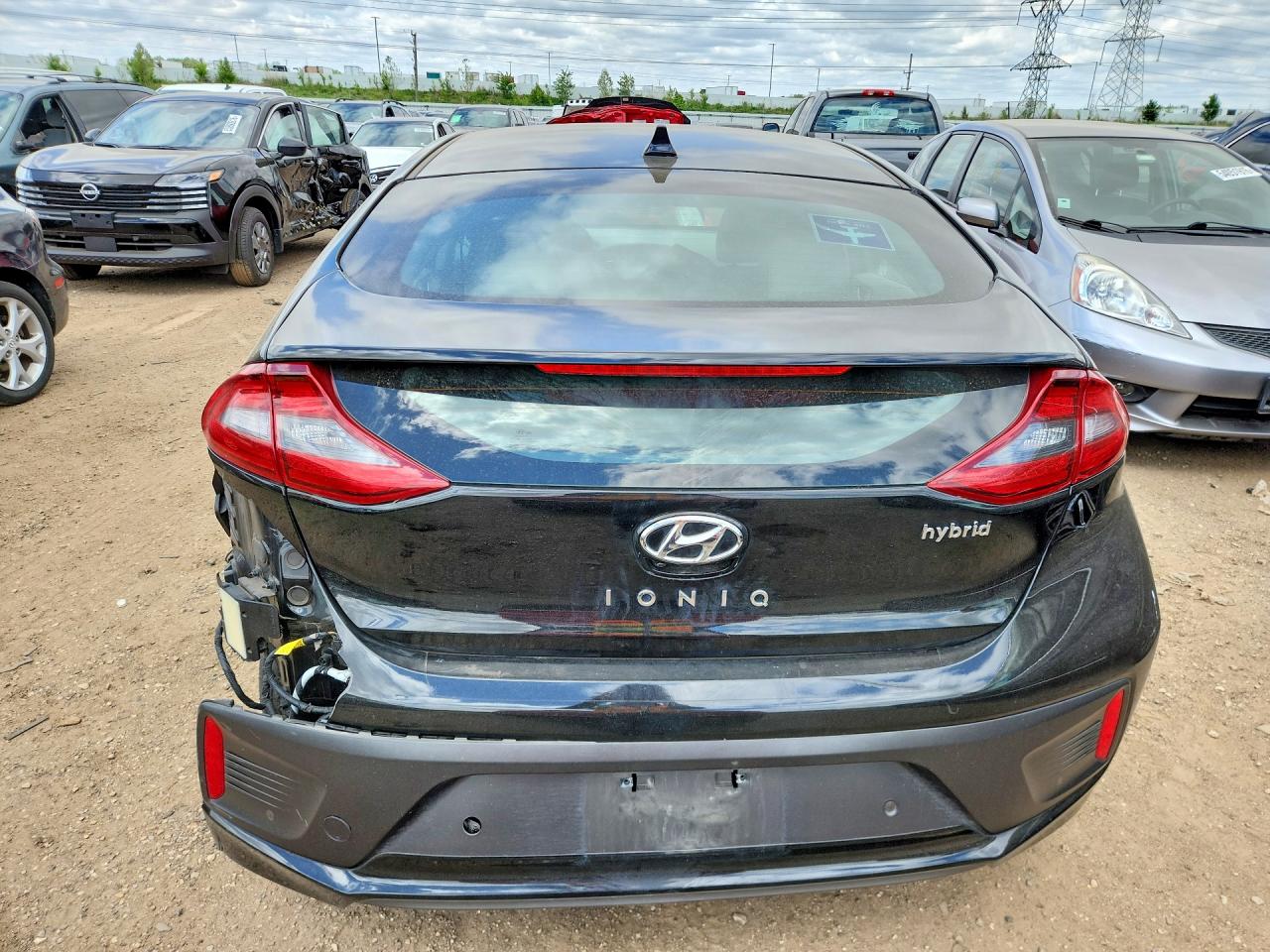 2018 Hyundai Ioniq Limited Черный vin: KMHC05LC0JU072208