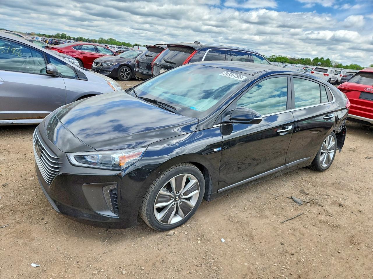 2018 Hyundai Ioniq Limited Черный vin: KMHC05LC0JU072208