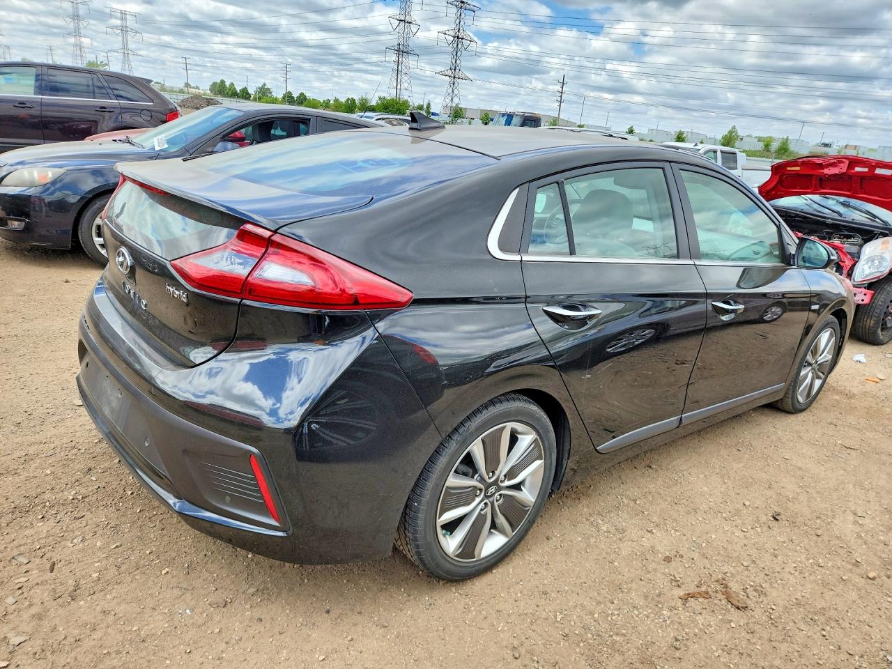 2018 Hyundai Ioniq Limited Черный vin: KMHC05LC0JU072208