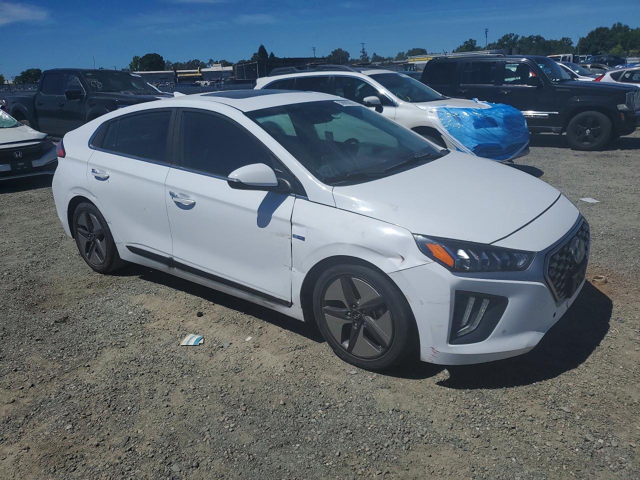 2020 Hyundai Ioniq Limited Белый vin: KMHC05LC4LU235140