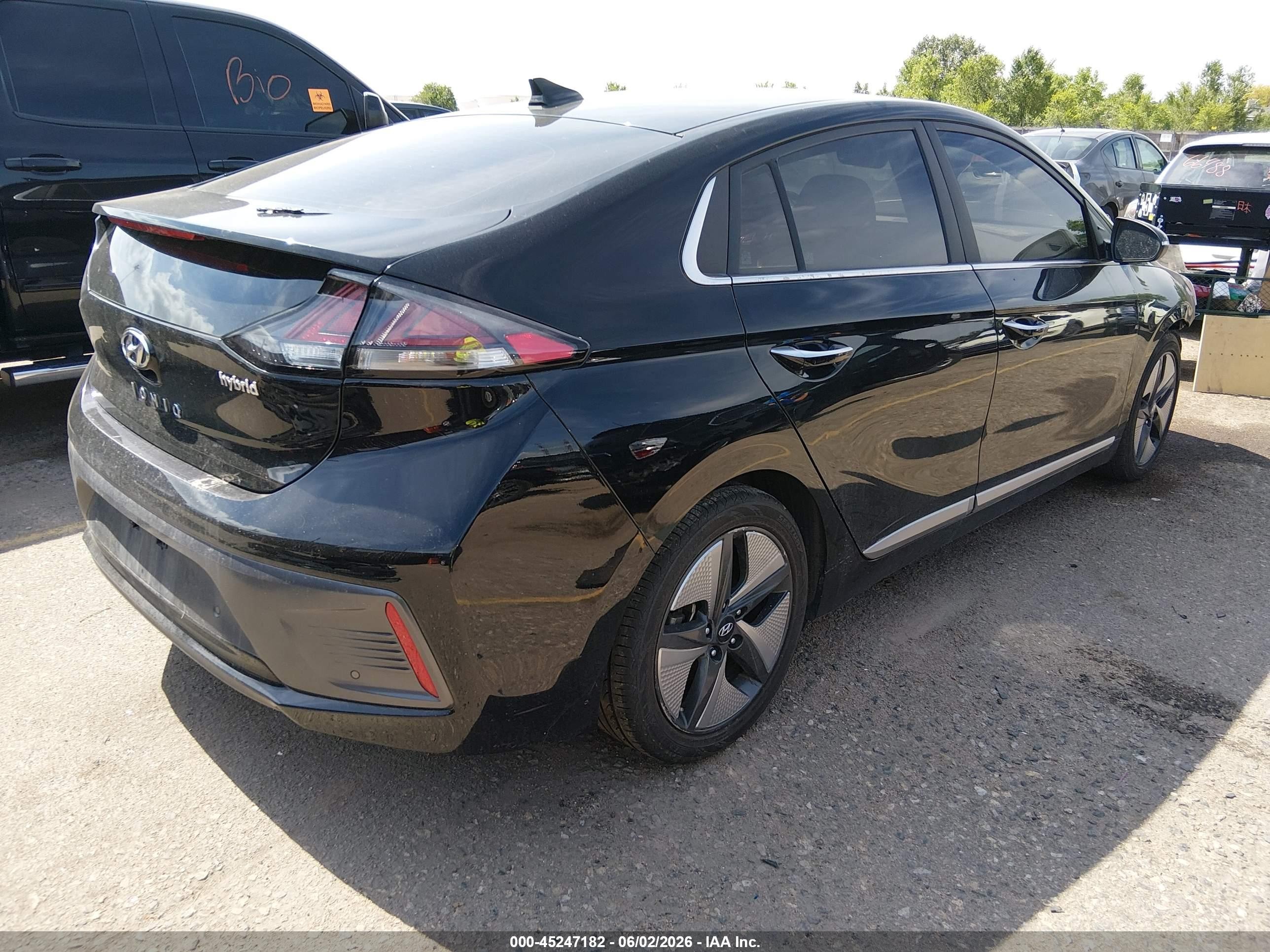 2021 Hyundai Ioniq Hybrid Limited Black vin: KMHC05LC8MU259572