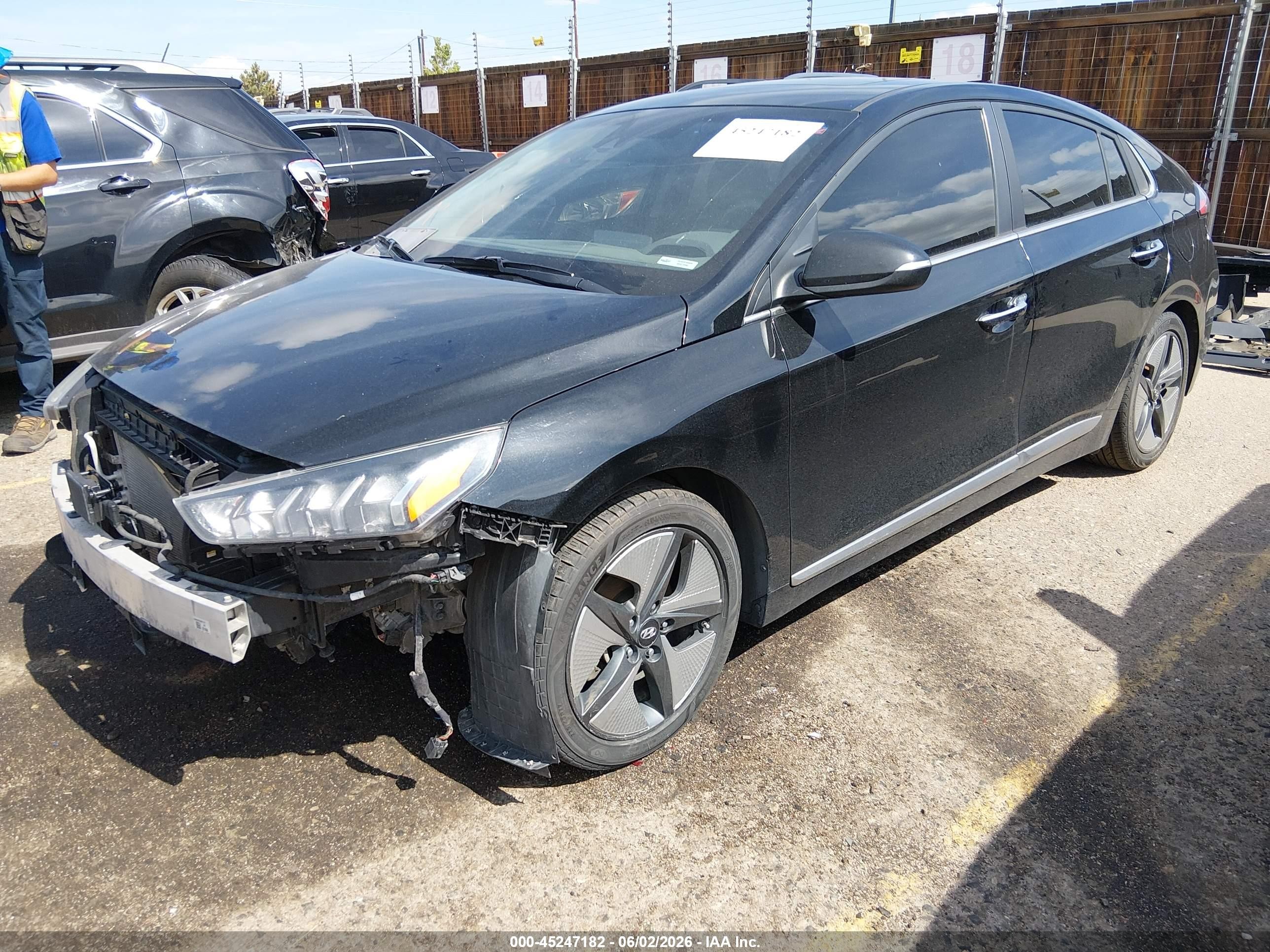 2021 Hyundai Ioniq Hybrid Limited Black vin: KMHC05LC8MU259572
