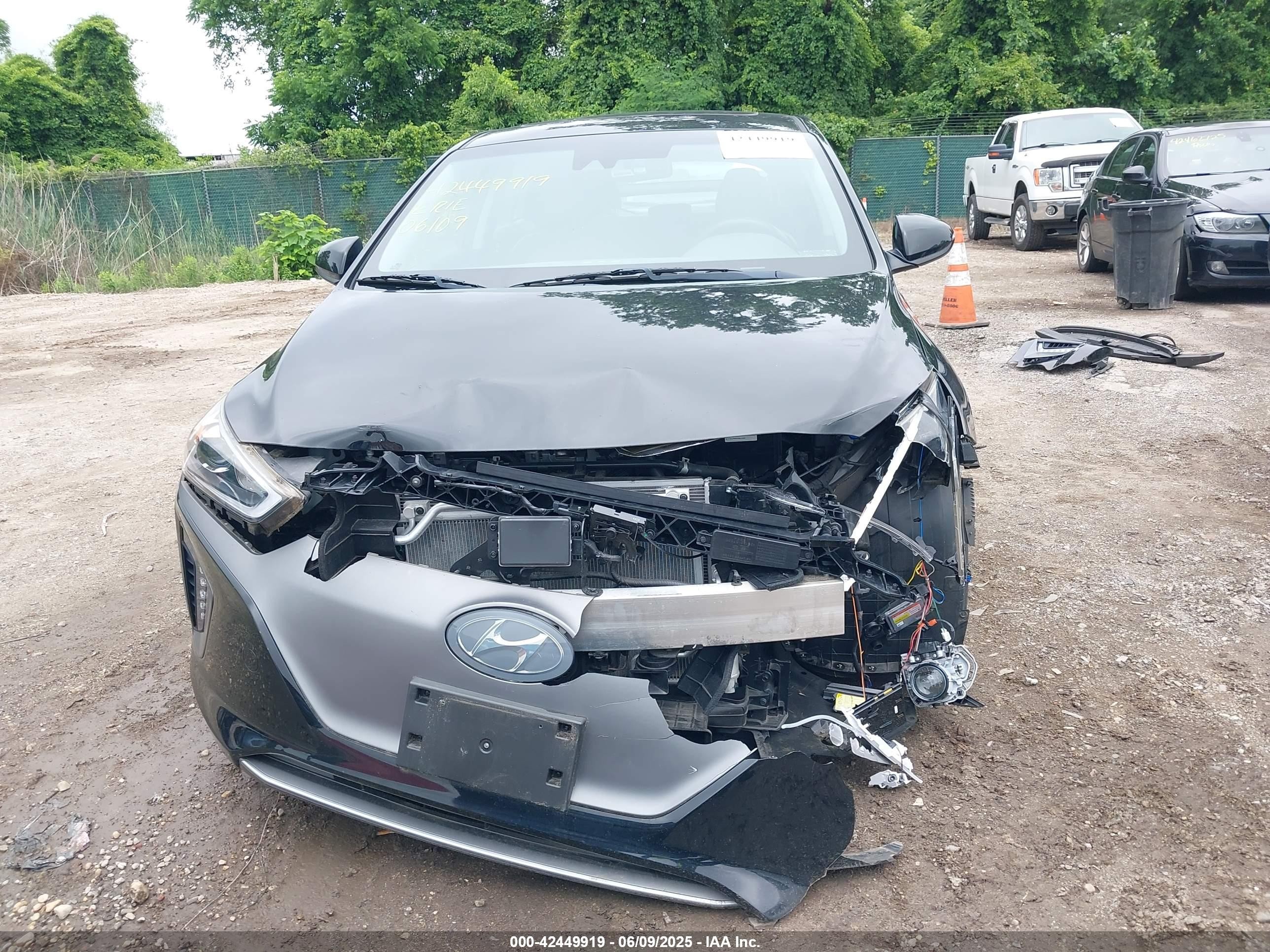 2019 Hyundai Ioniq Electric Limited Black vin: KMHC05LH1KU047265