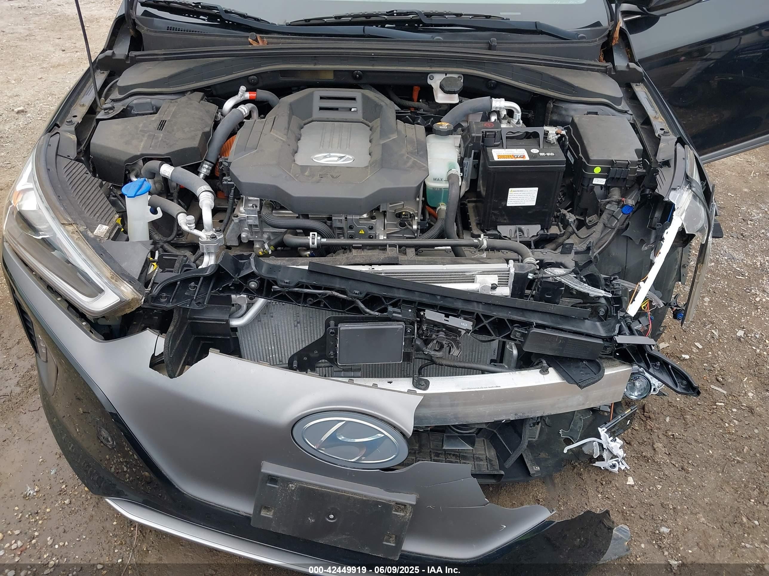 2019 Hyundai Ioniq Electric Limited Black vin: KMHC05LH1KU047265
