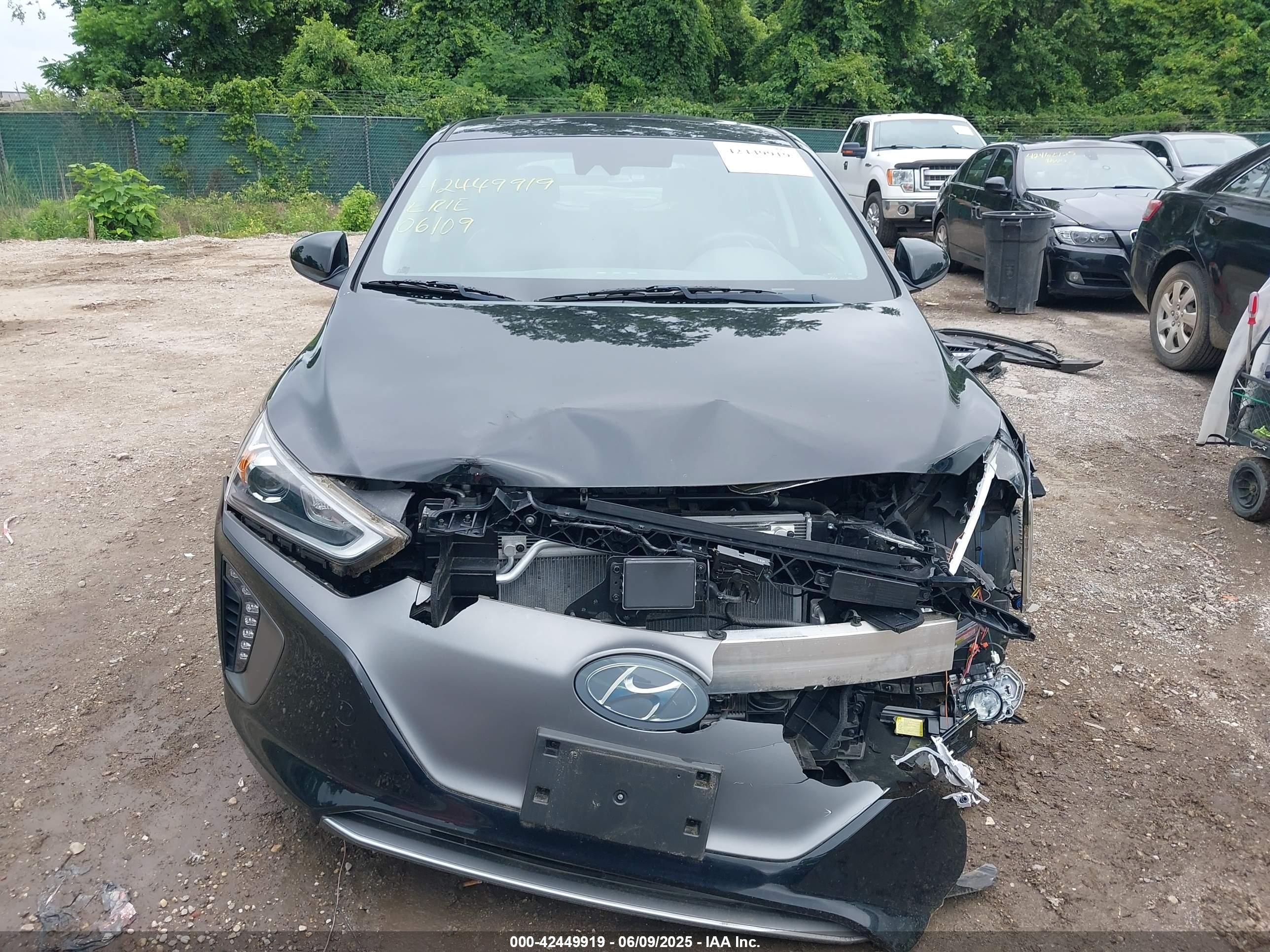 2019 Hyundai Ioniq Electric Limited Black vin: KMHC05LH1KU047265