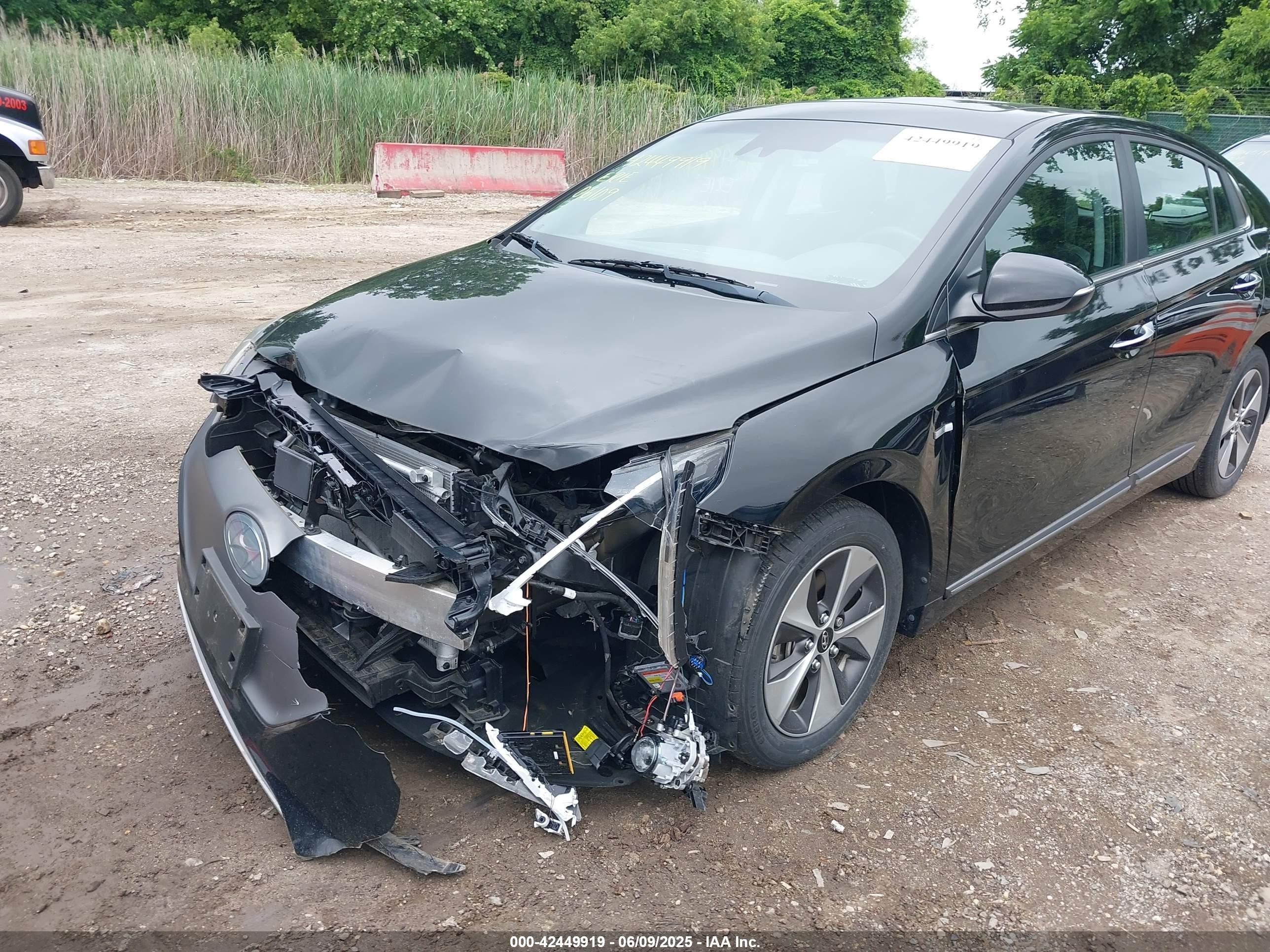2019 Hyundai Ioniq Electric Limited Black vin: KMHC05LH1KU047265