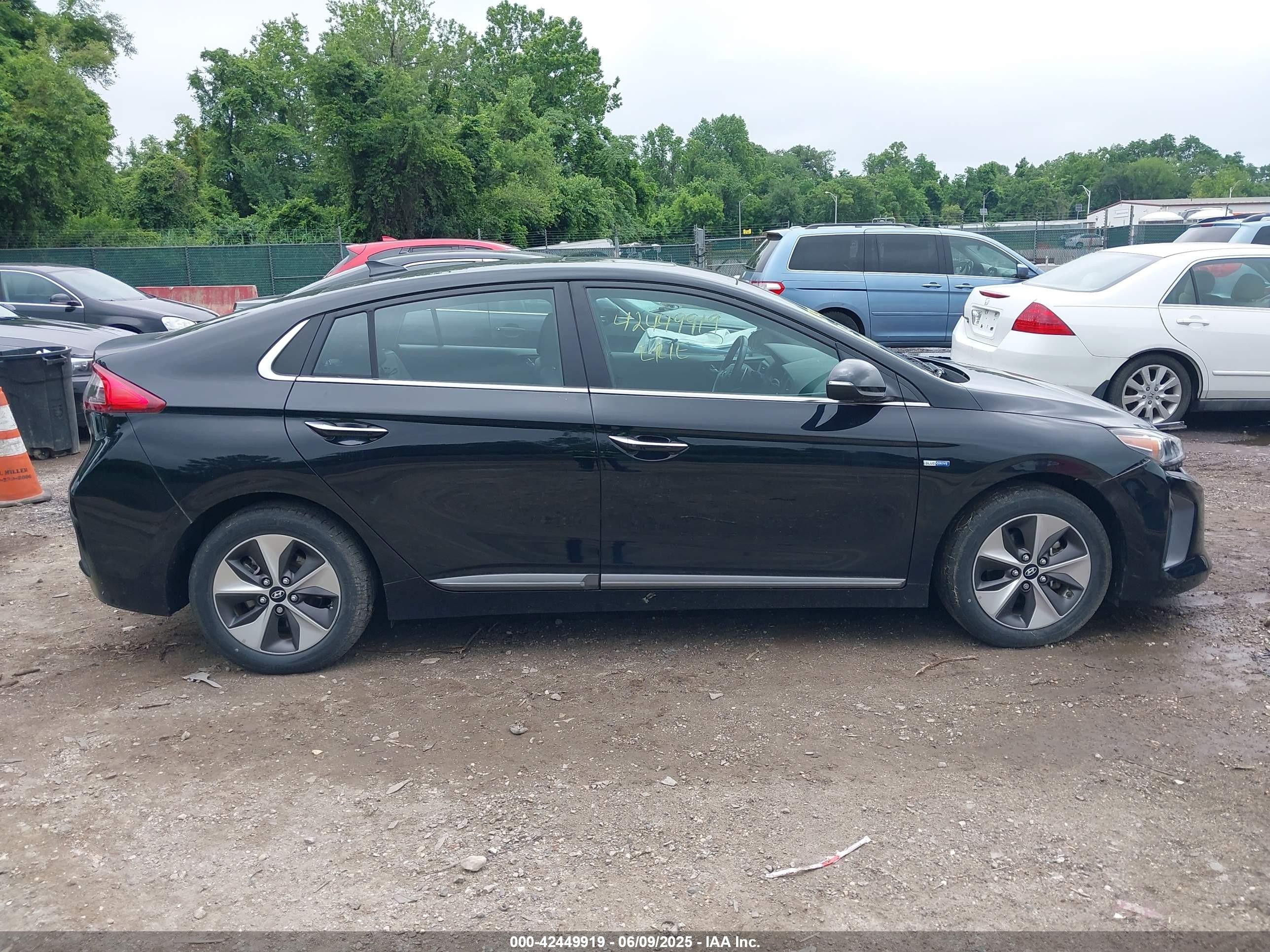 2019 Hyundai Ioniq Electric Limited Black vin: KMHC05LH1KU047265
