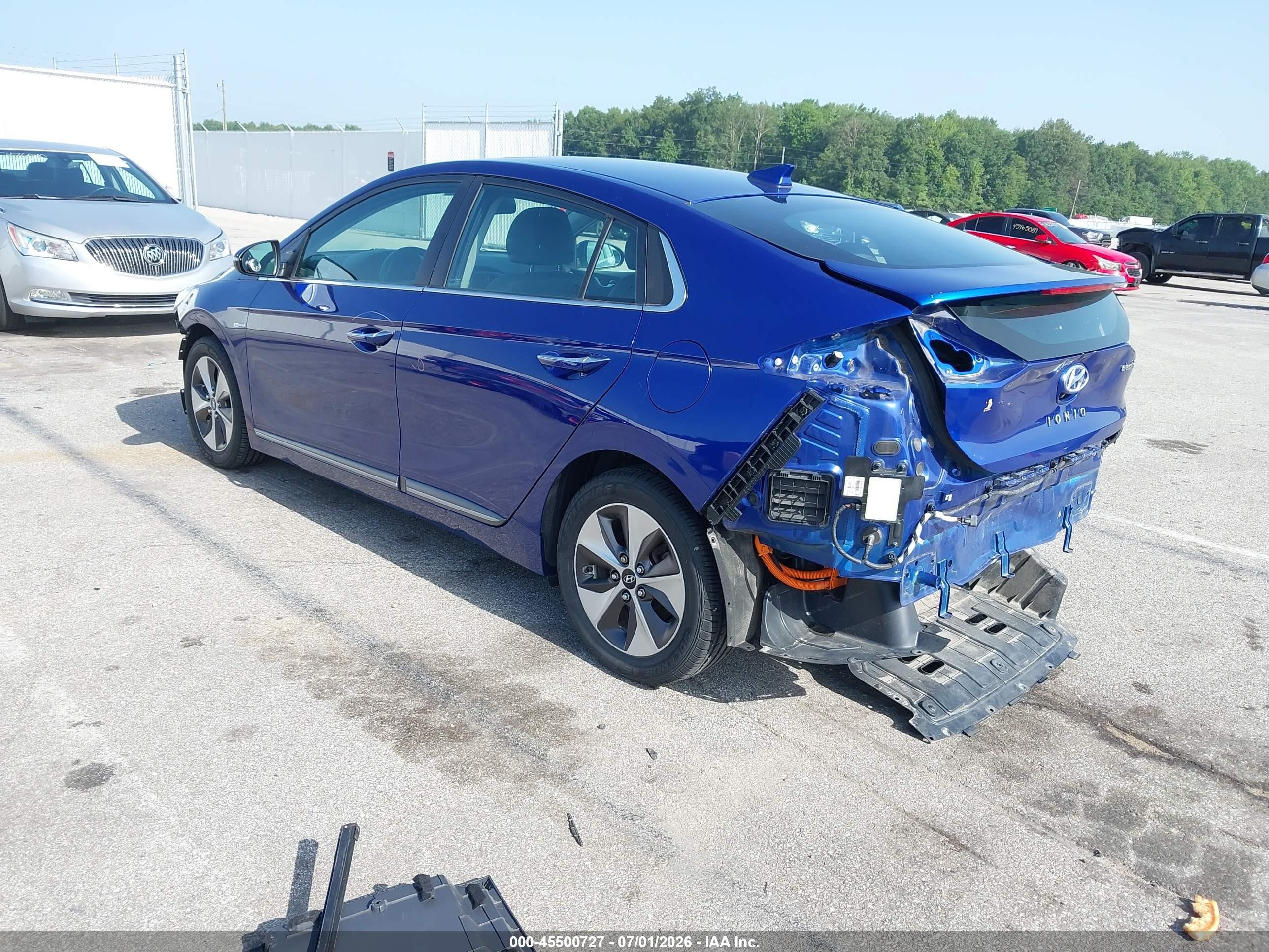 2019 Hyundai Ioniq Electric Limited Blue vin: KMHC05LHXKU044266