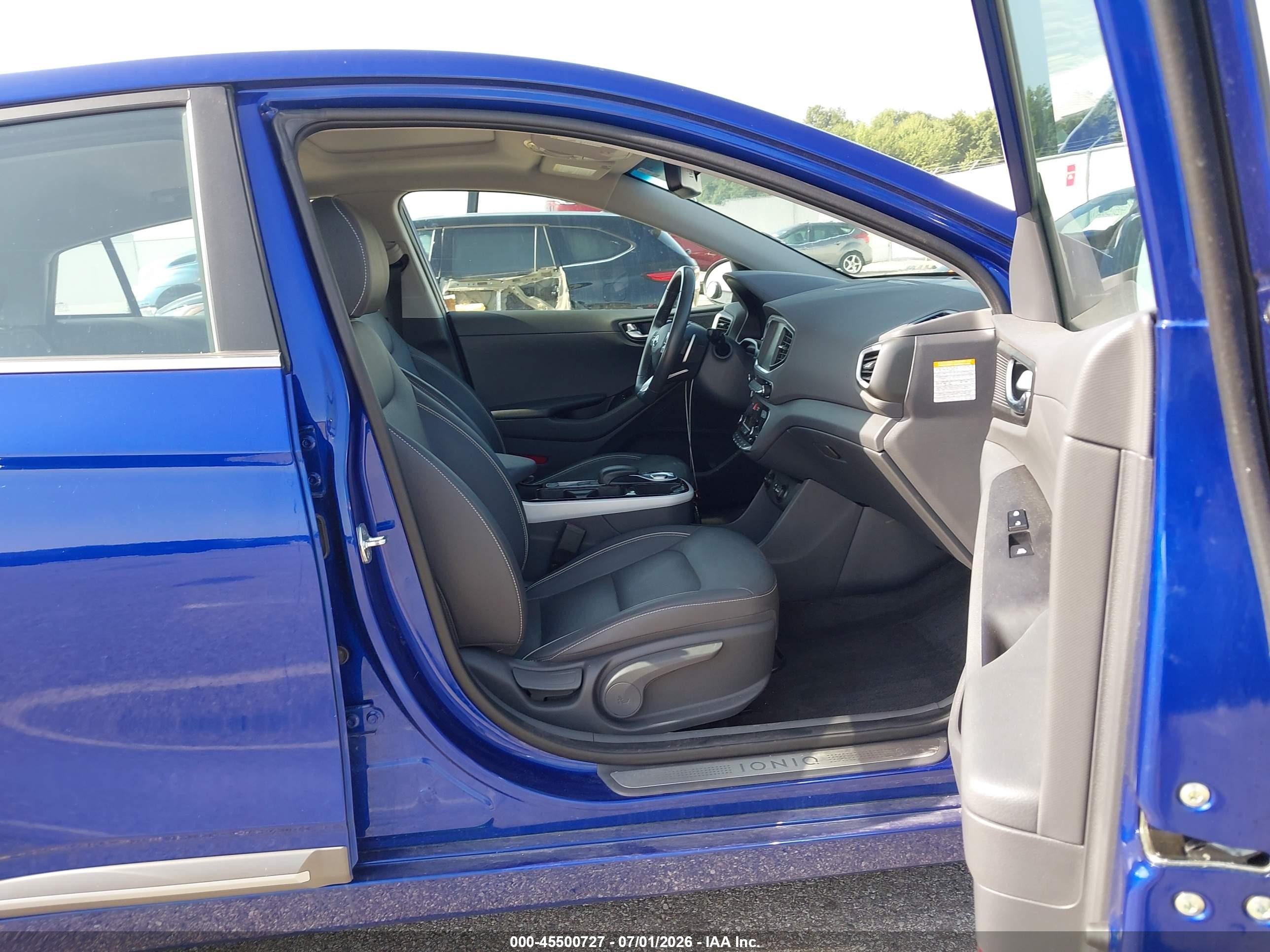 2019 Hyundai Ioniq Electric Limited Blue vin: KMHC05LHXKU044266