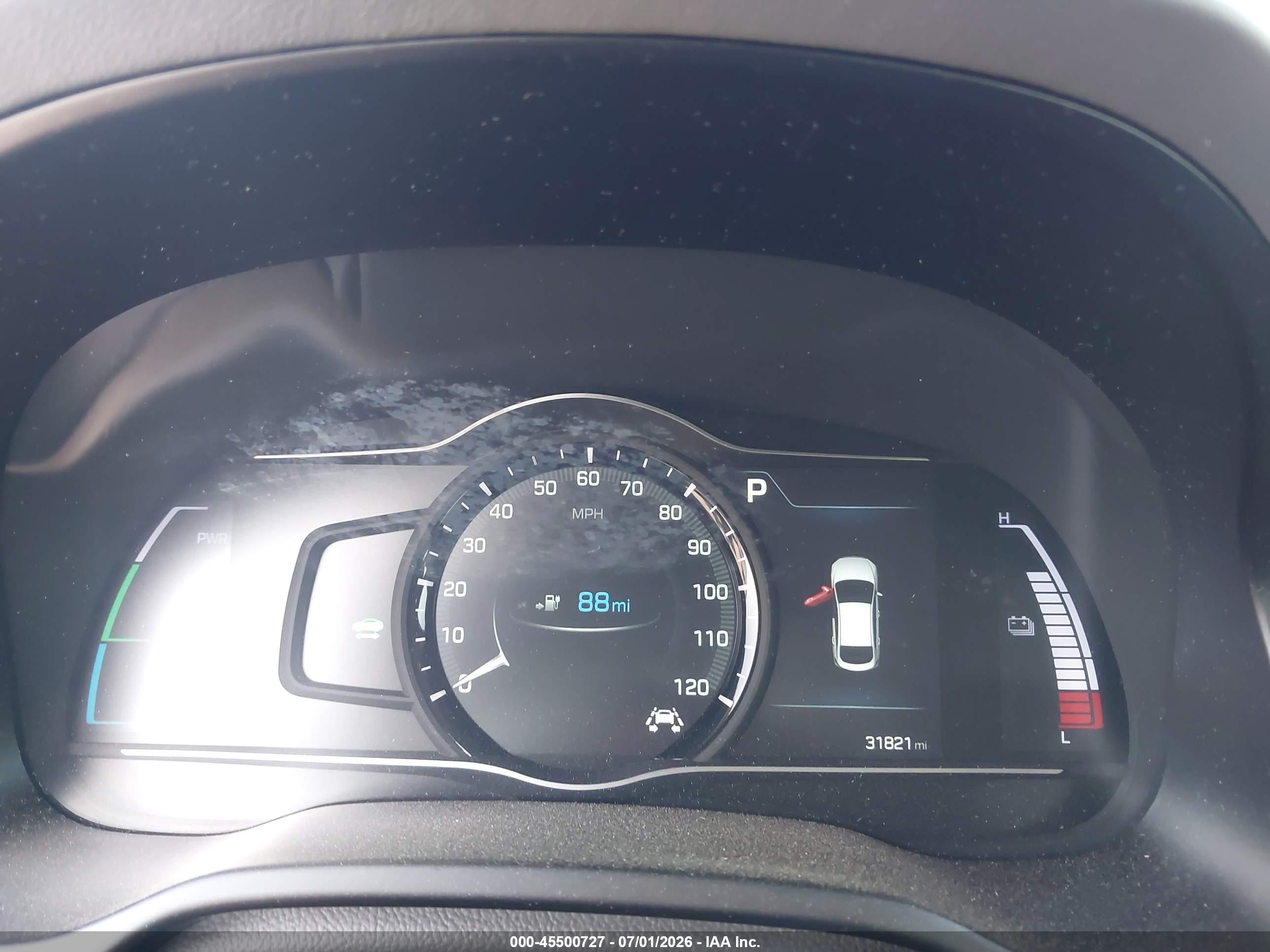 2019 Hyundai Ioniq Electric Limited Blue vin: KMHC05LHXKU044266