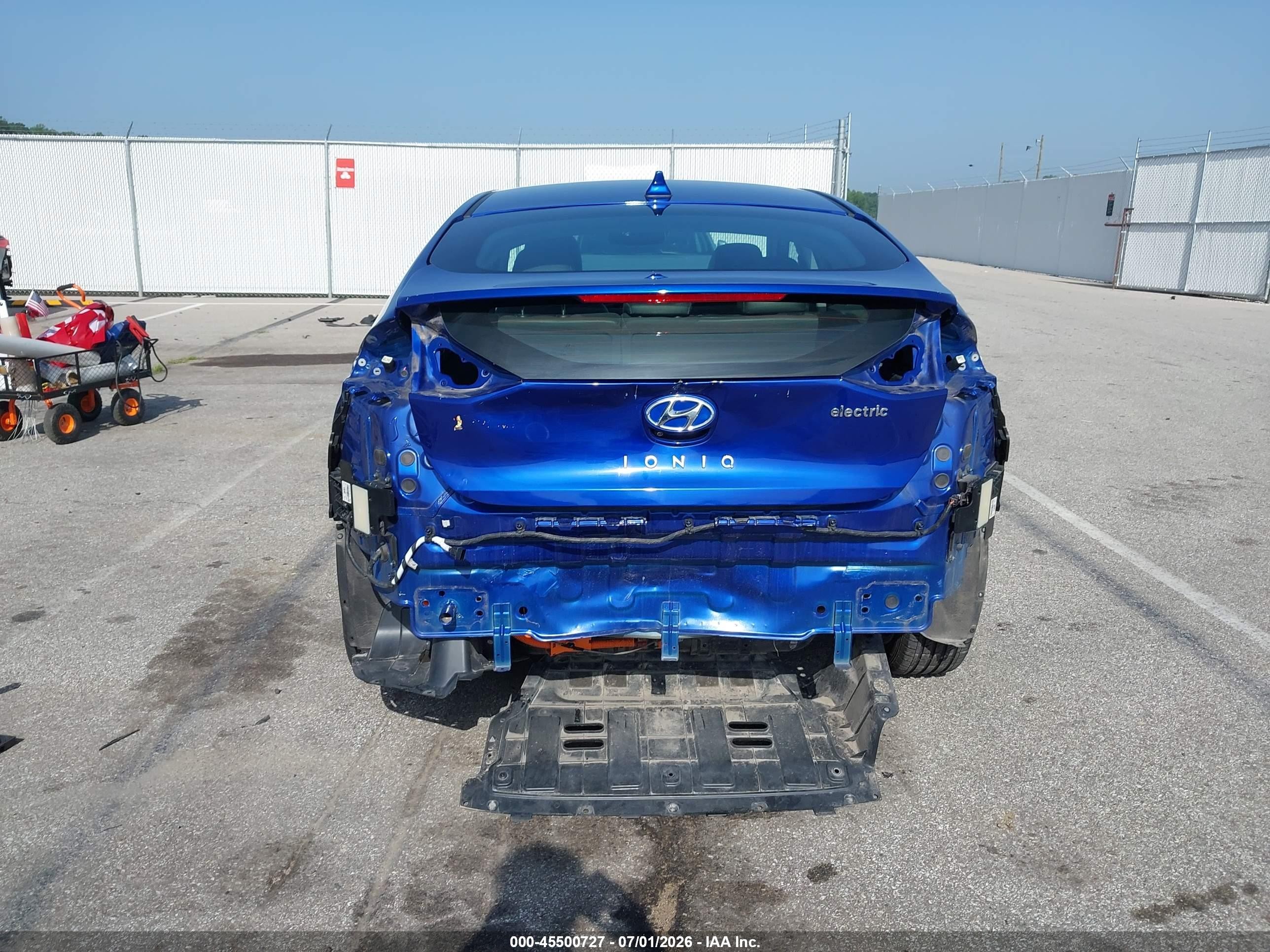 2019 Hyundai Ioniq Electric Limited Blue vin: KMHC05LHXKU044266