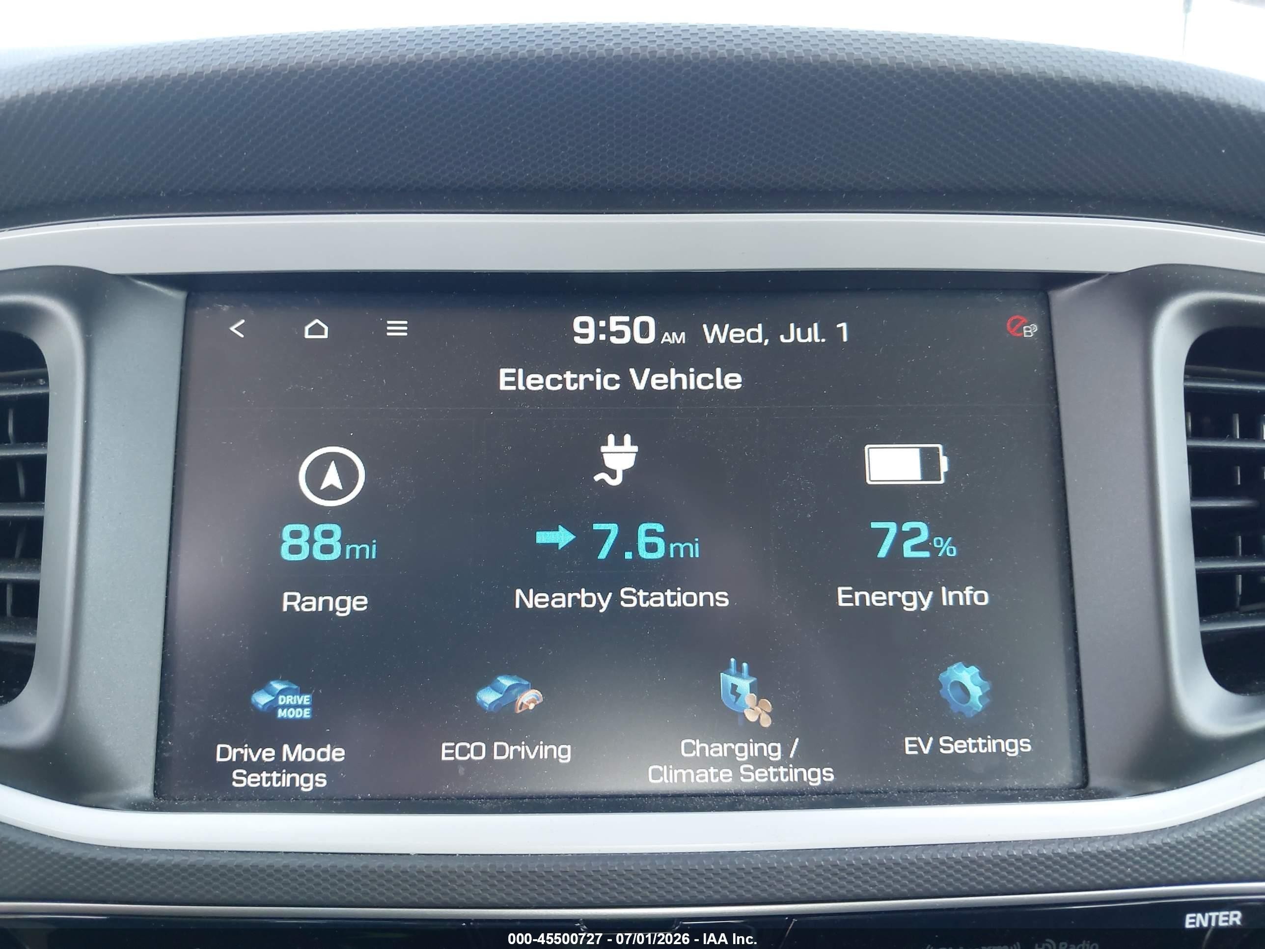 2019 Hyundai Ioniq Electric Limited Blue vin: KMHC05LHXKU044266