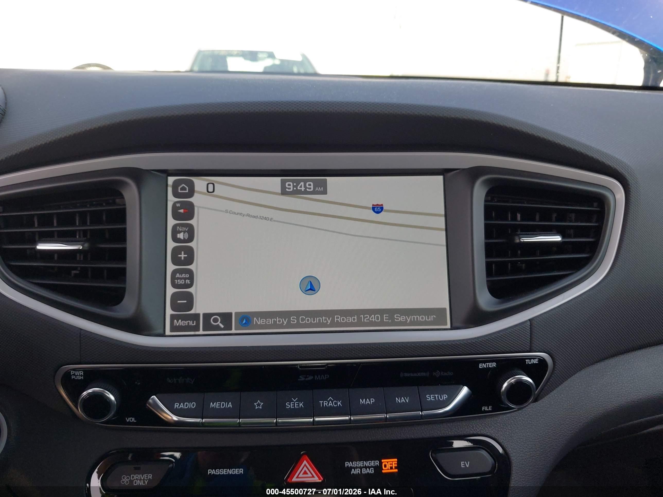 2019 Hyundai Ioniq Electric Limited Blue vin: KMHC05LHXKU044266