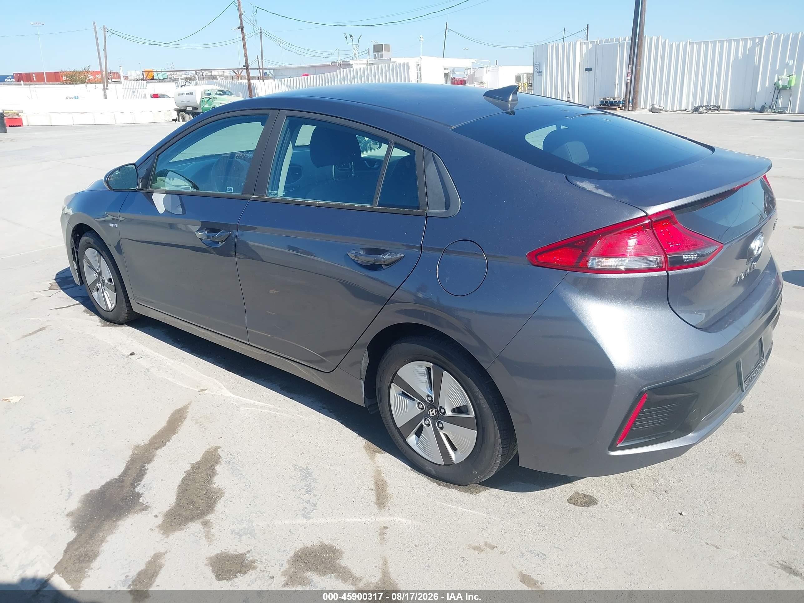2018 Hyundai Ioniq Hybrid Blue Gray vin: KMHC65LC1JU065797