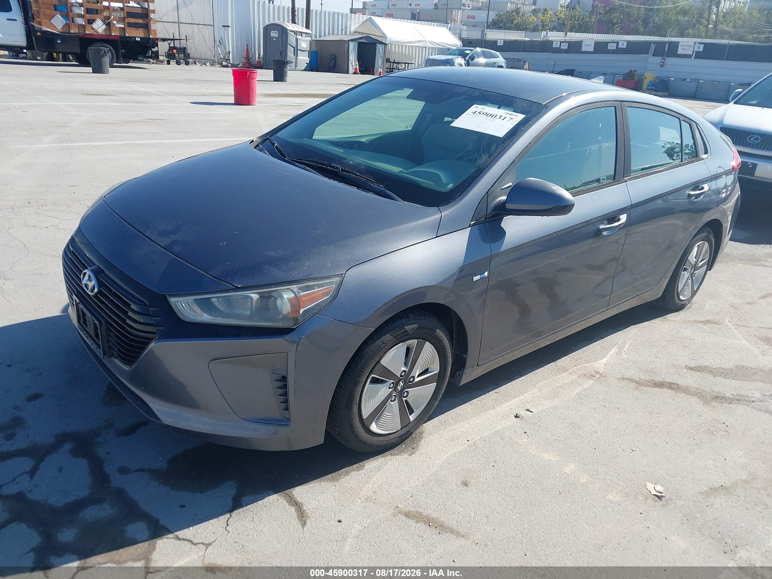 2018 Hyundai Ioniq Hybrid Blue Gray vin: KMHC65LC1JU065797