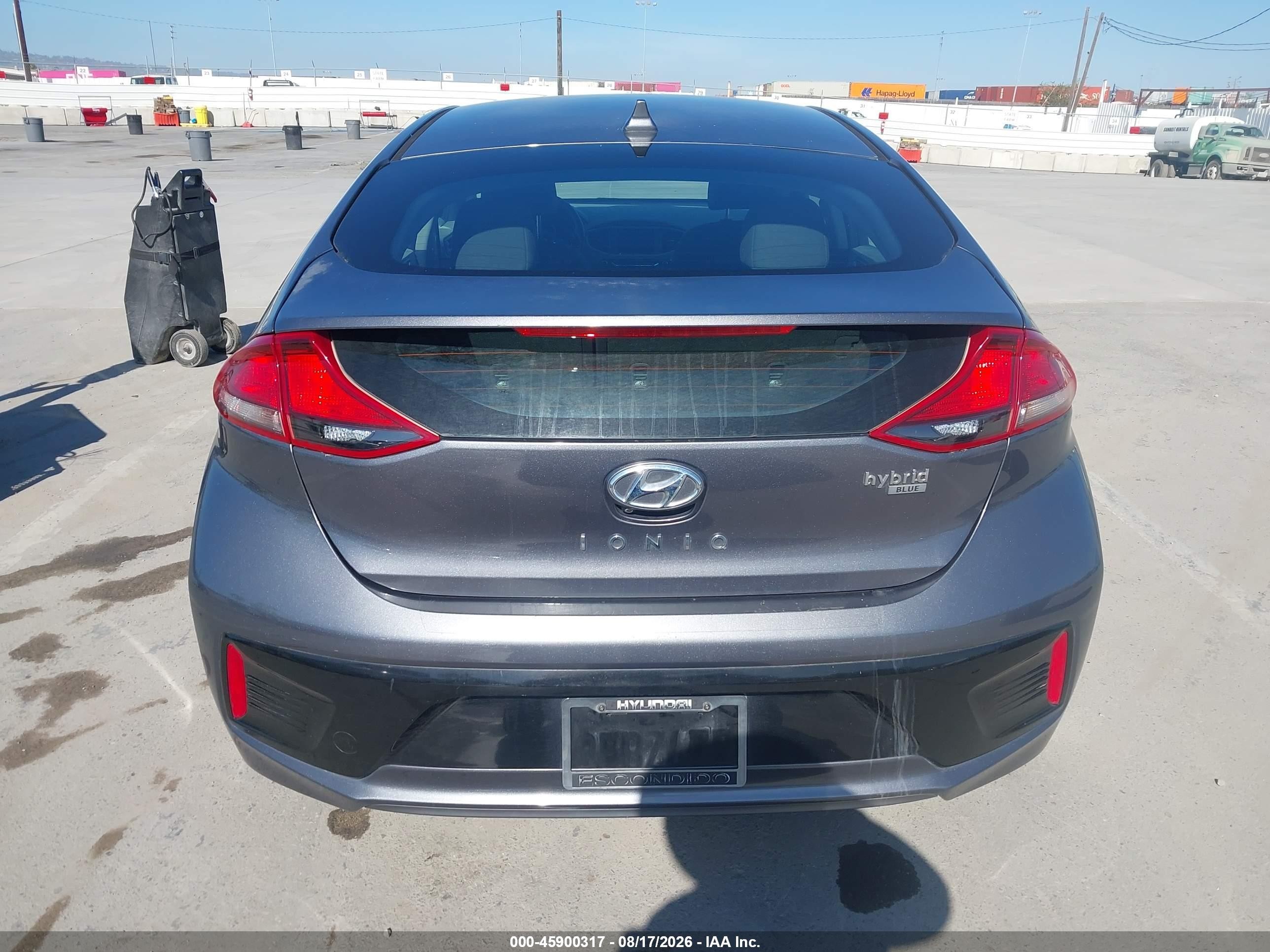 2018 Hyundai Ioniq Hybrid Blue Gray vin: KMHC65LC1JU065797