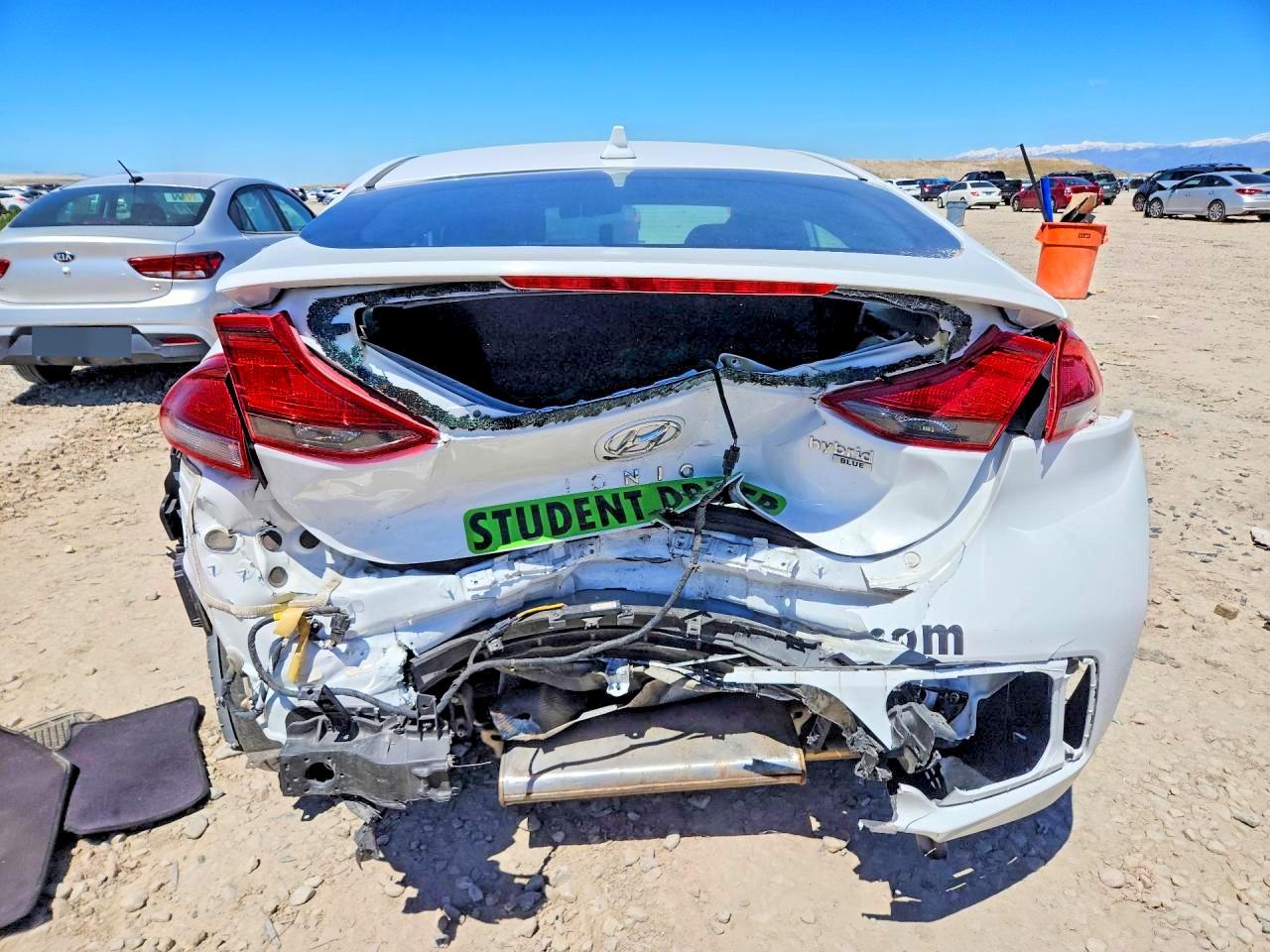 2020 Hyundai Ioniq Blue White vin: KMHC65LC3LU186852
