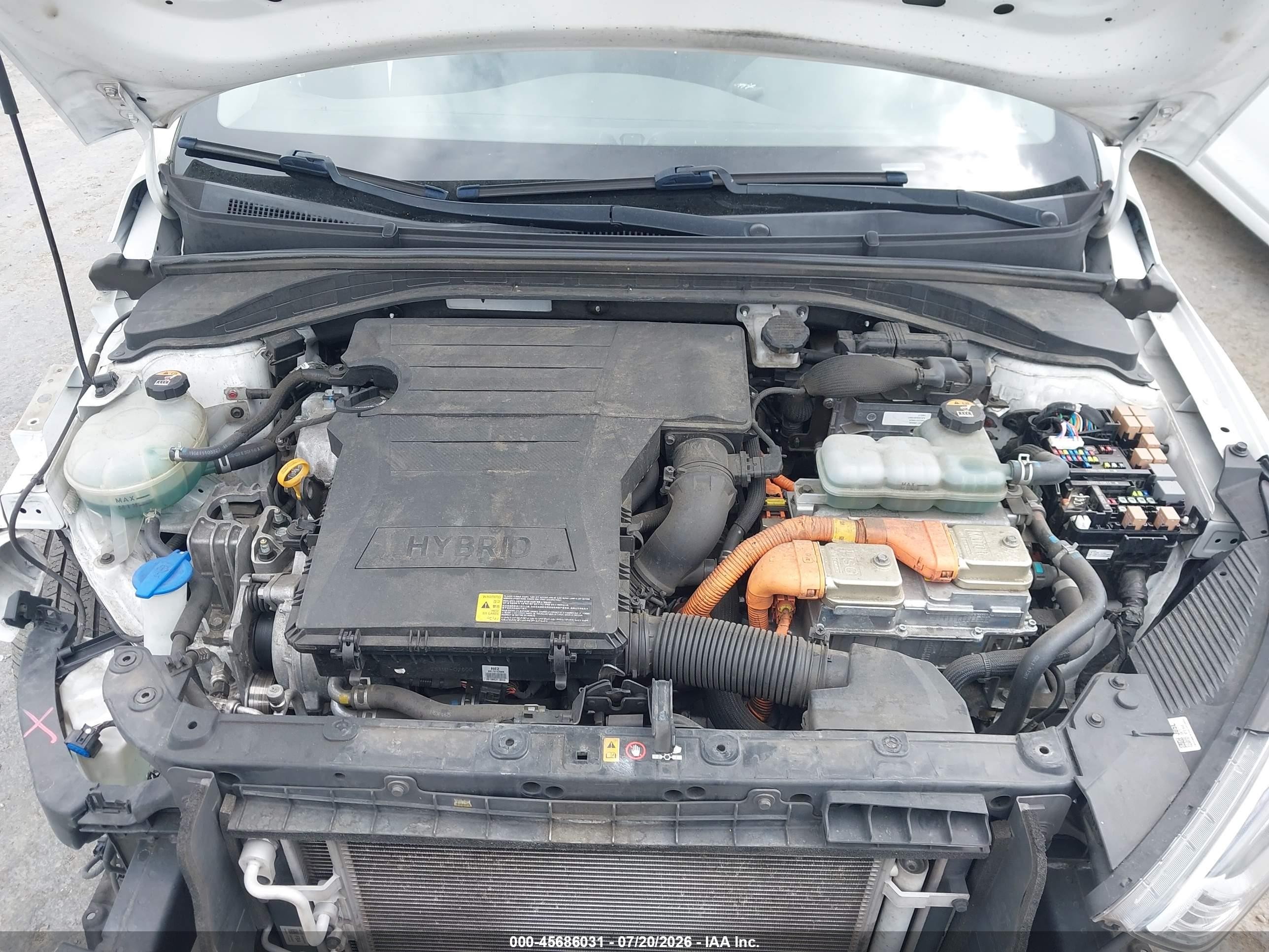 2019 Hyundai Ioniq Hybrid Blue White vin: KMHC65LC4KU165846