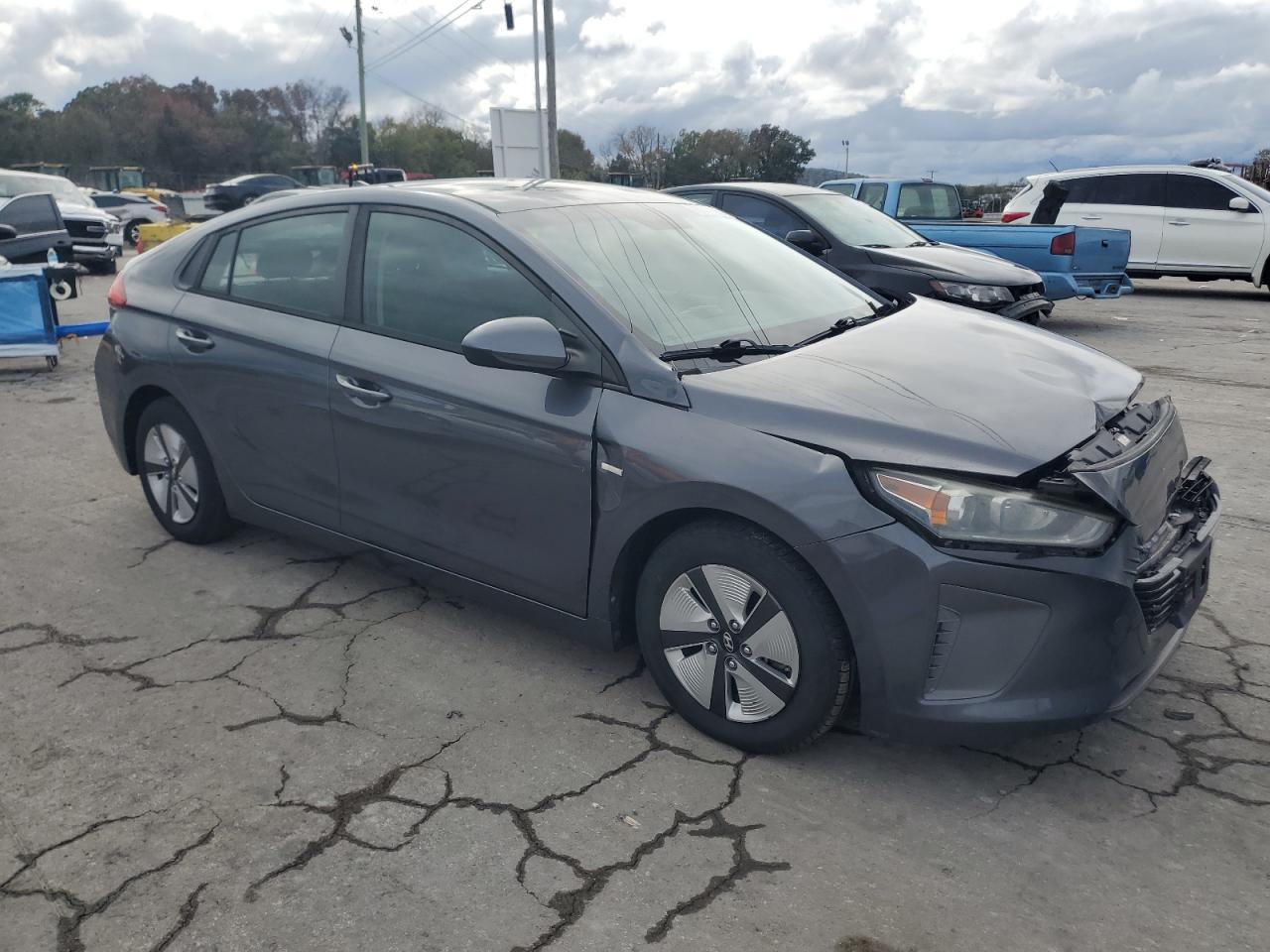 2018 Hyundai Ioniq Blue Gray vin: KMHC65LC5JU076477