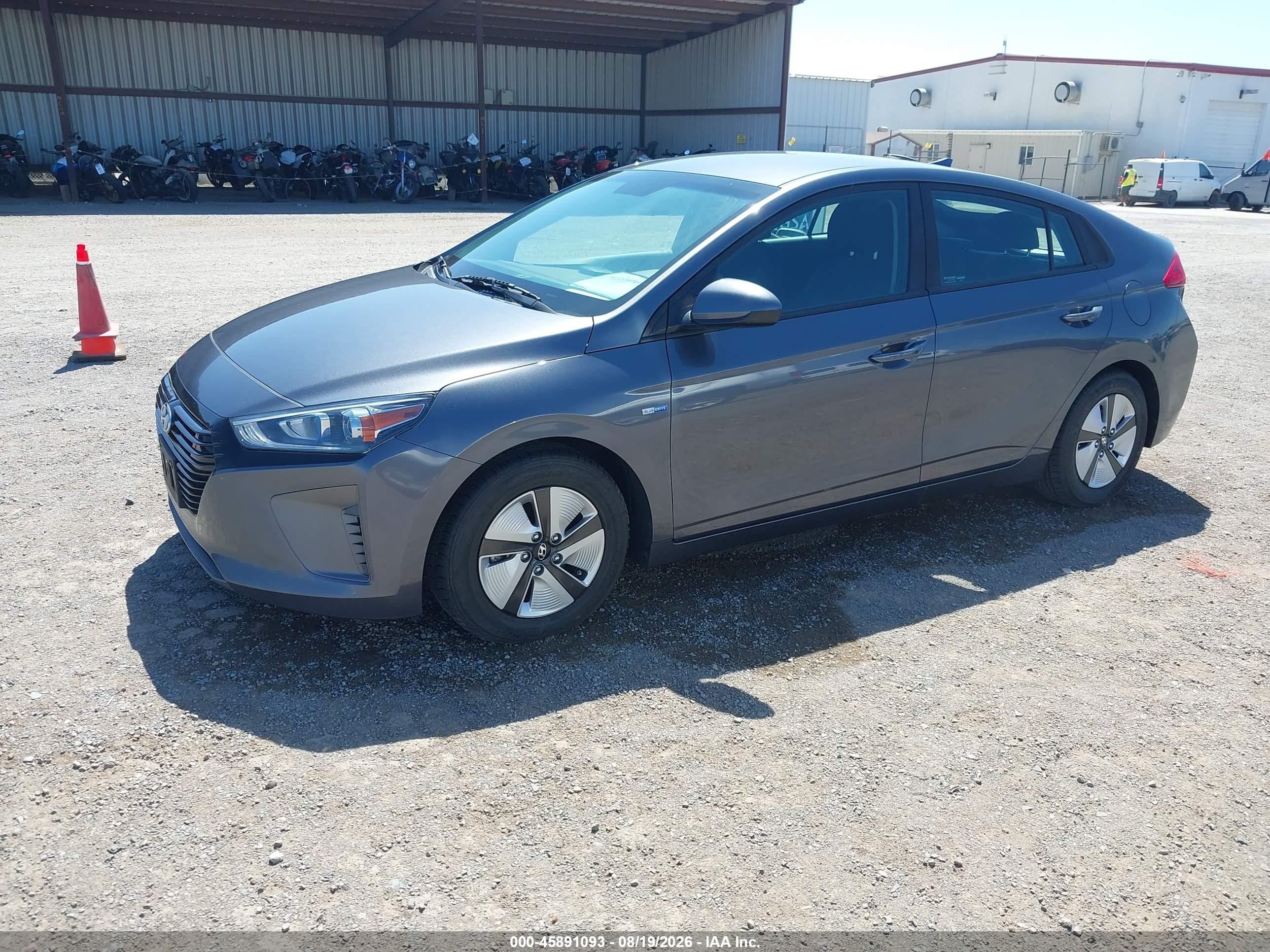 2018 Hyundai Ioniq Hybrid Blue Серый vin: KMHC65LC9JU100571