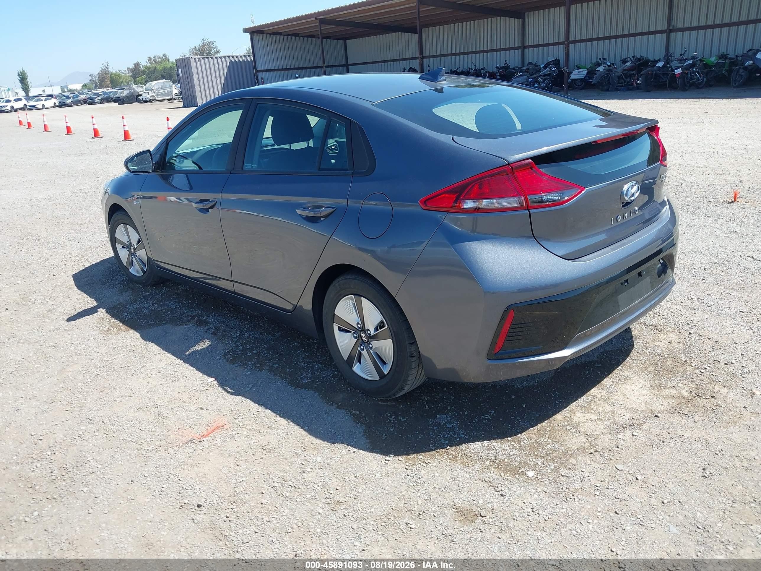 2018 Hyundai Ioniq Hybrid Blue Серый vin: KMHC65LC9JU100571