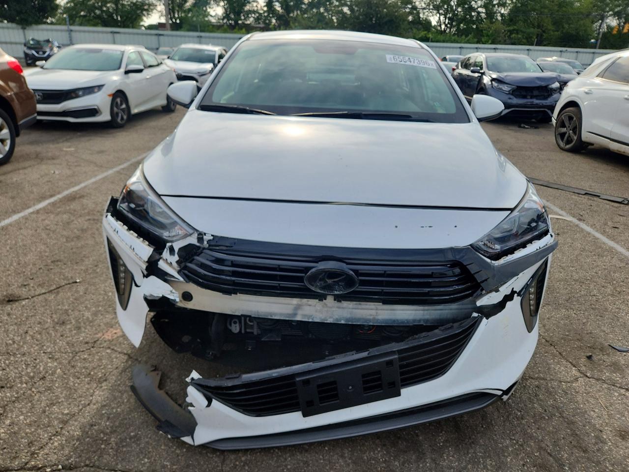 2017 Hyundai Ioniq Sel White vin: KMHC75LC0HU044320