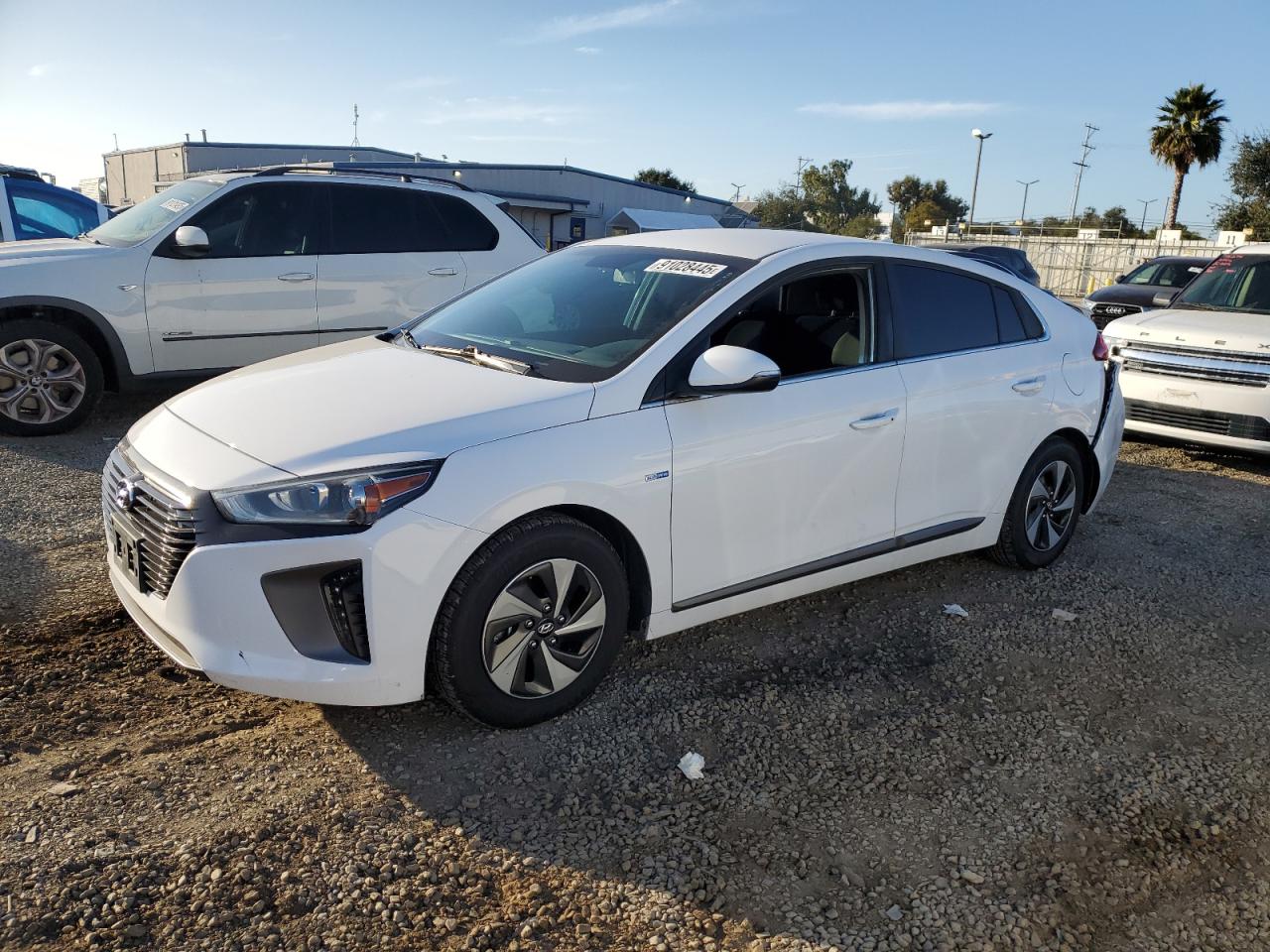 2017 Hyundai Ioniq Sel Белый vin: KMHC75LC0HU049422
