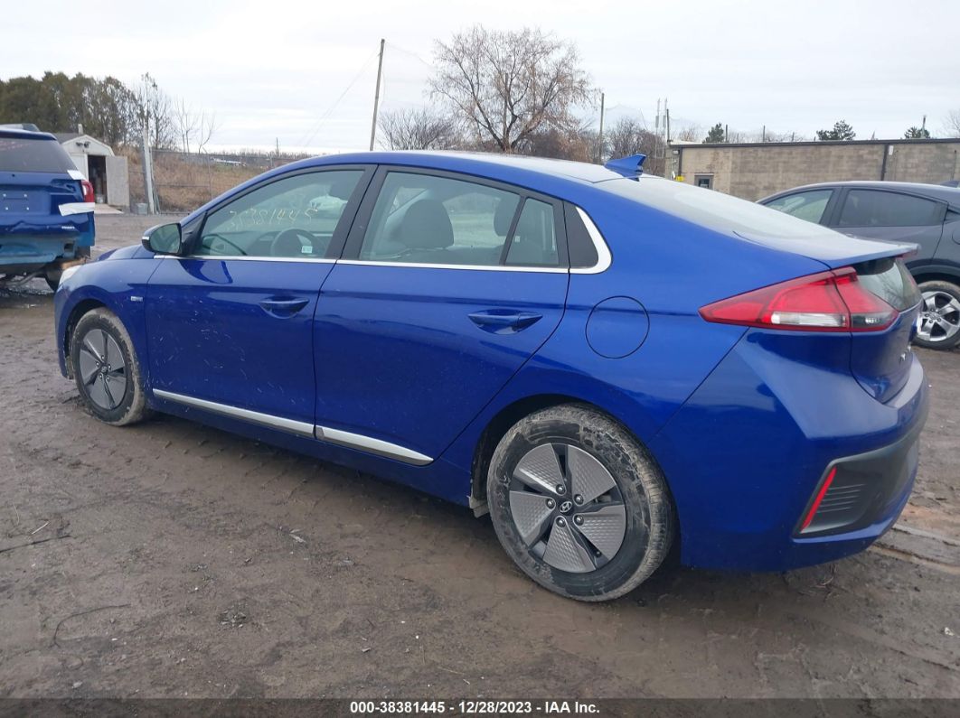 2020 Hyundai Ioniq Hybrid Se Синий vin: KMHC75LC6LU242814