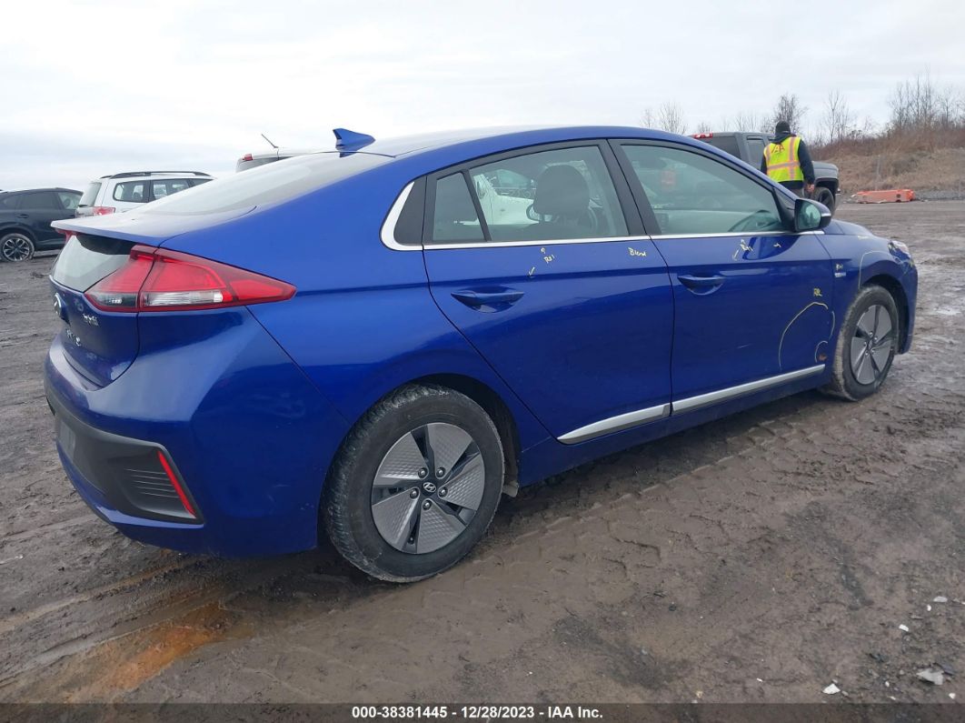 2020 Hyundai Ioniq Hybrid Se Синий vin: KMHC75LC6LU242814