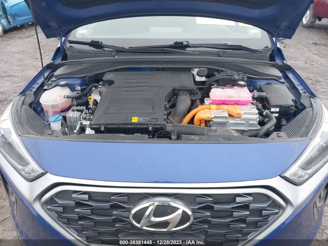 2020 Hyundai Ioniq Hybrid Se Синий vin: KMHC75LC6LU242814