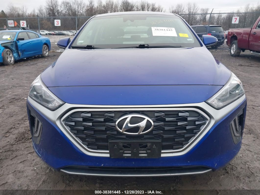 2020 Hyundai Ioniq Hybrid Se Синий vin: KMHC75LC6LU242814
