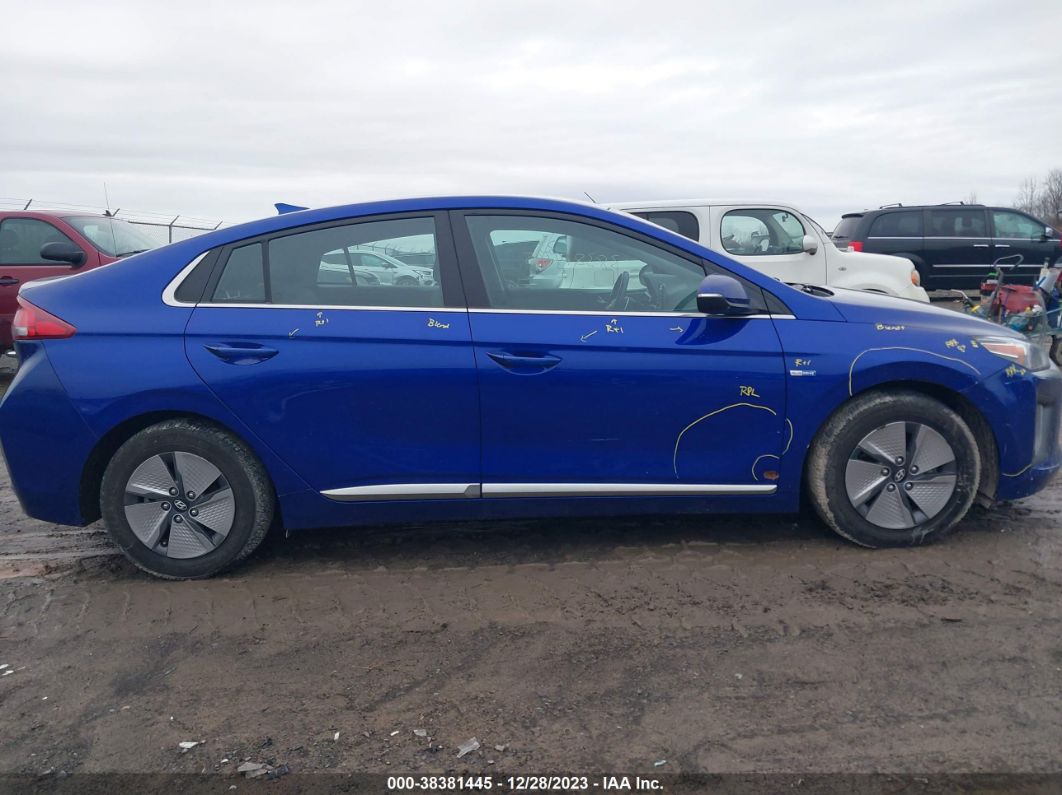2020 Hyundai Ioniq Hybrid Se Синий vin: KMHC75LC6LU242814