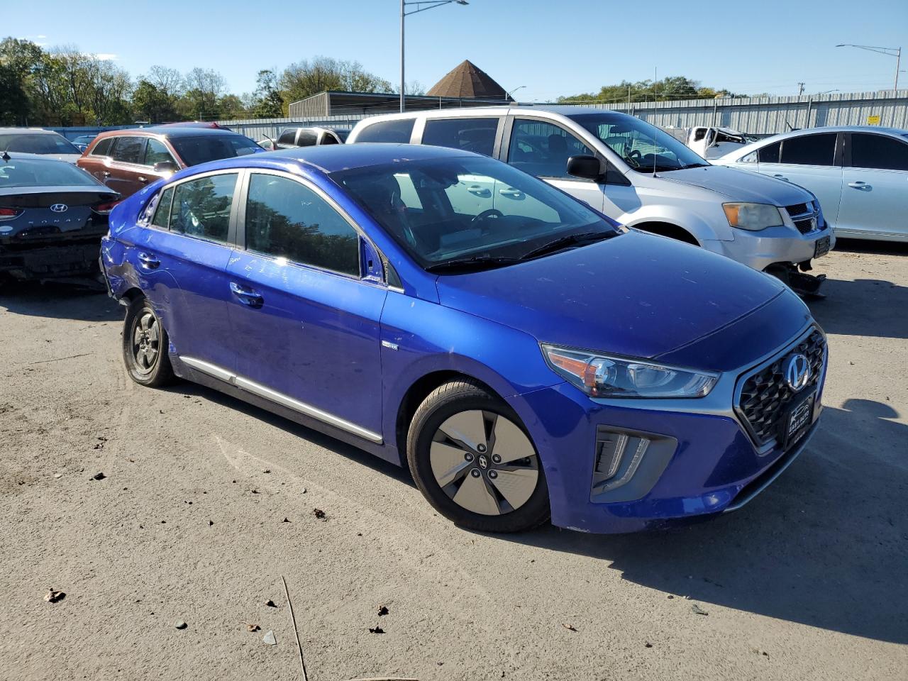 2020 Hyundai Ioniq Se Blue vin: KMHC75LC6LU242814