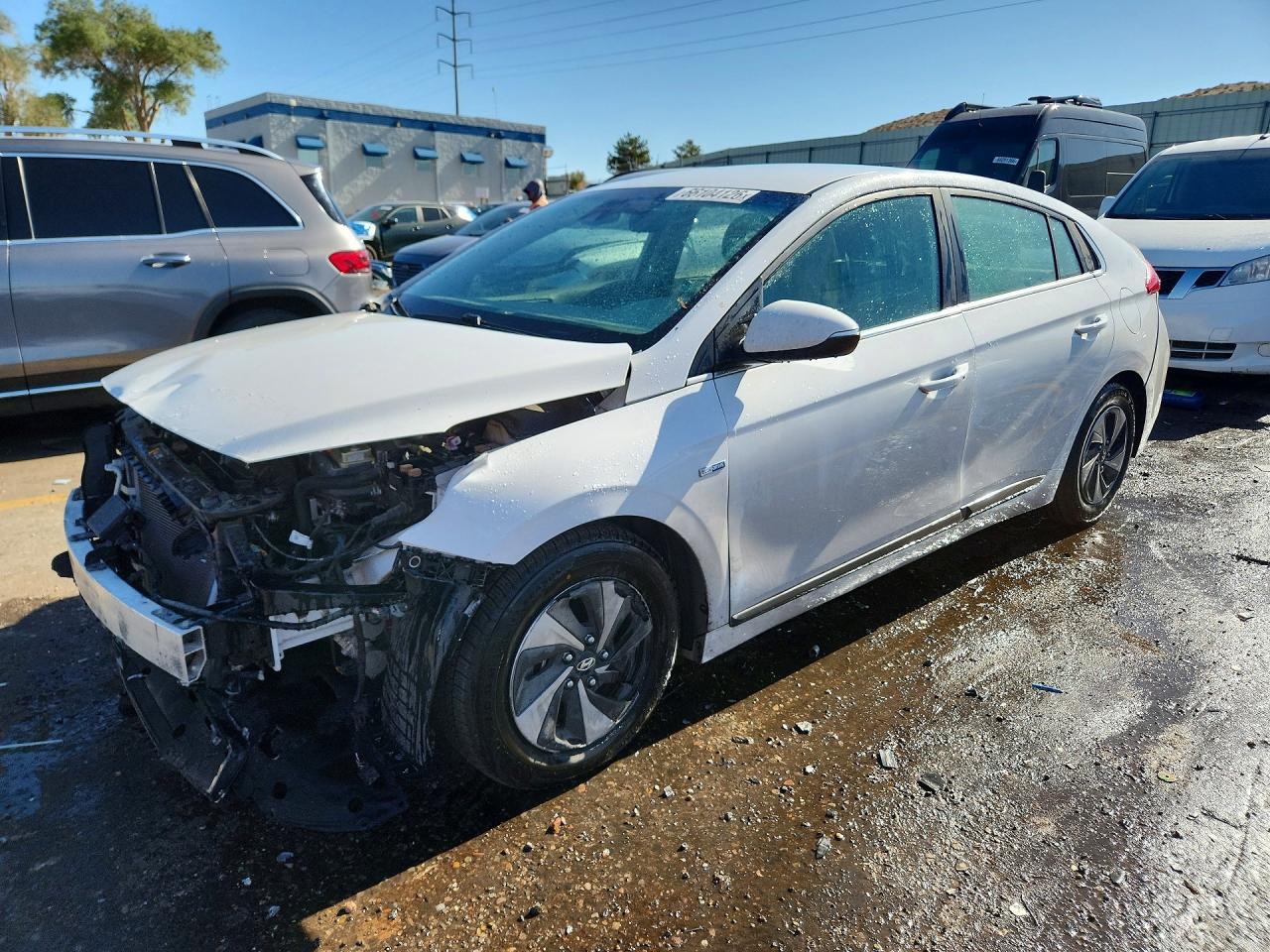 2019 Hyundai Ioniq Sel White vin: KMHC75LC8KU112497