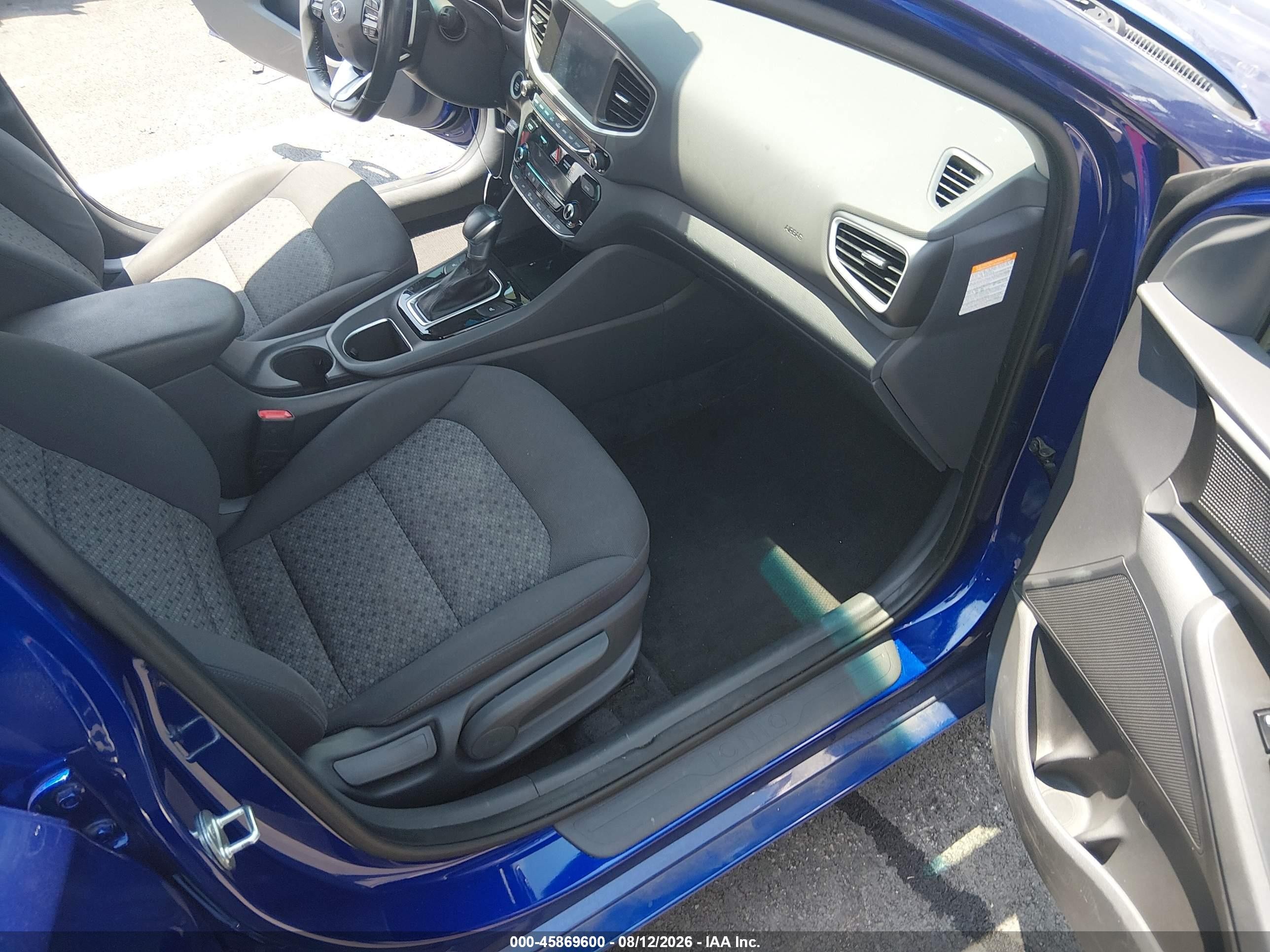 2019 Hyundai Ioniq Hybrid Sel Синий vin: KMHC75LCXKU119760