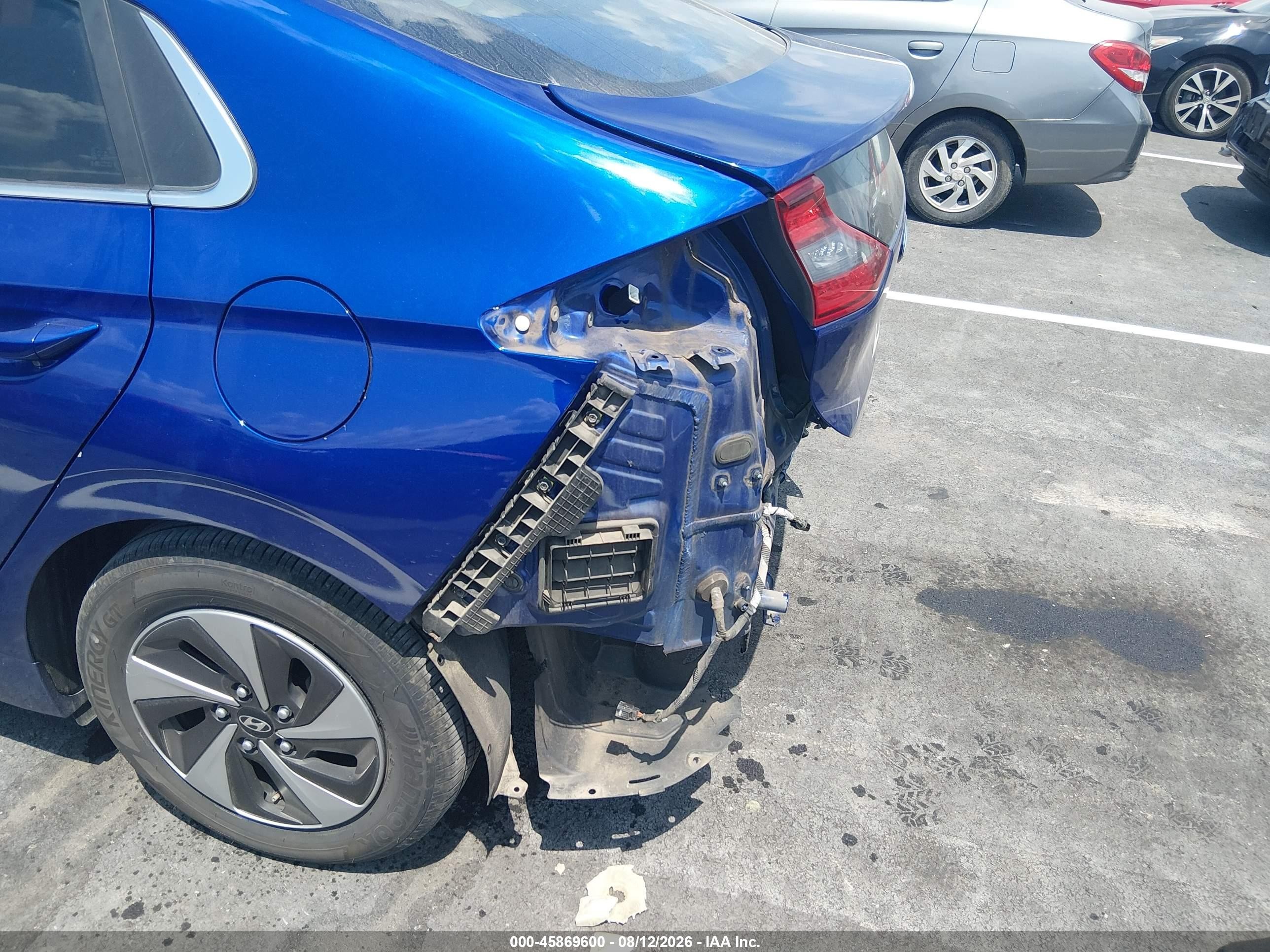 2019 Hyundai Ioniq Hybrid Sel Синий vin: KMHC75LCXKU119760