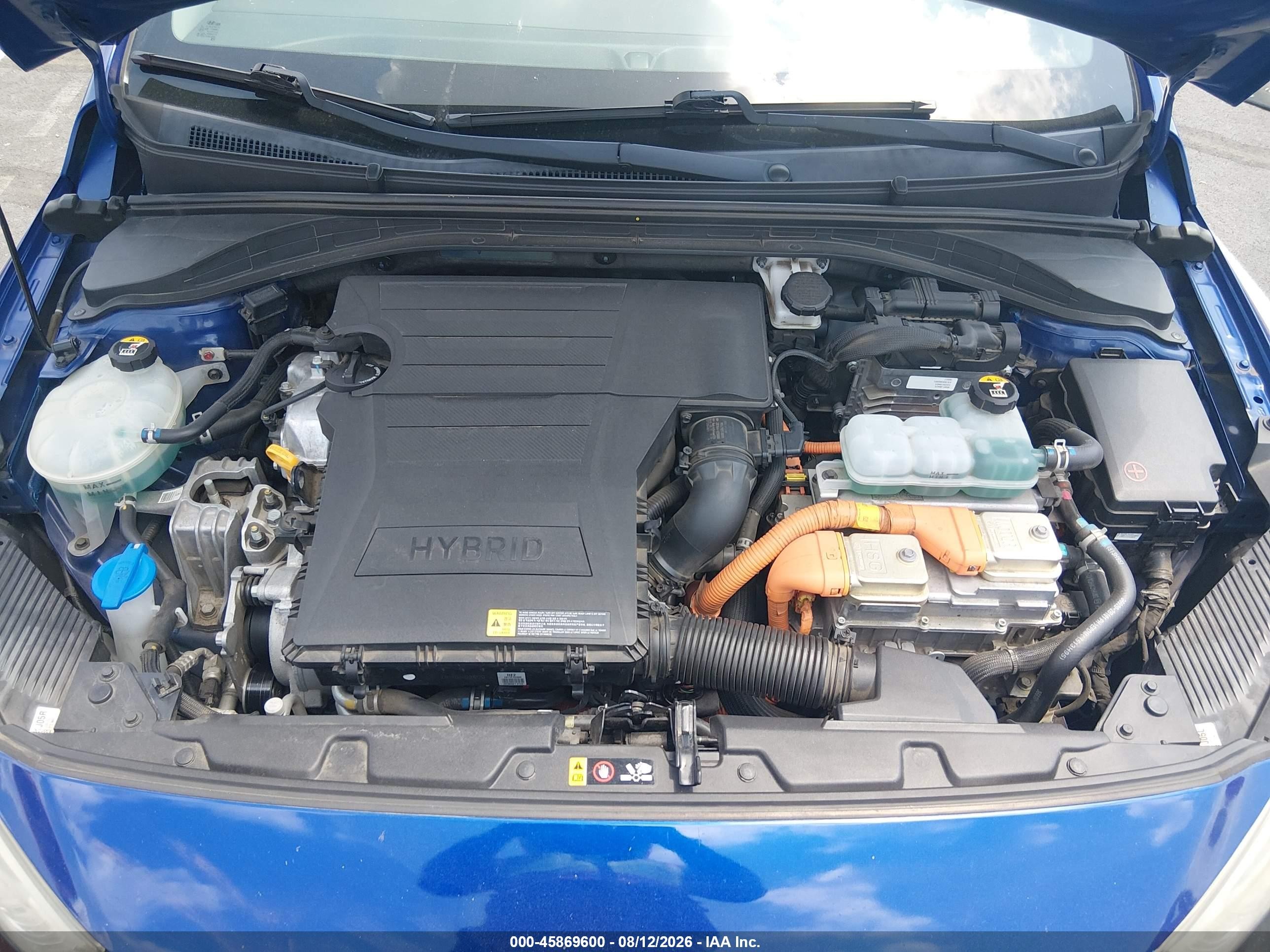 2019 Hyundai Ioniq Hybrid Sel Синий vin: KMHC75LCXKU119760