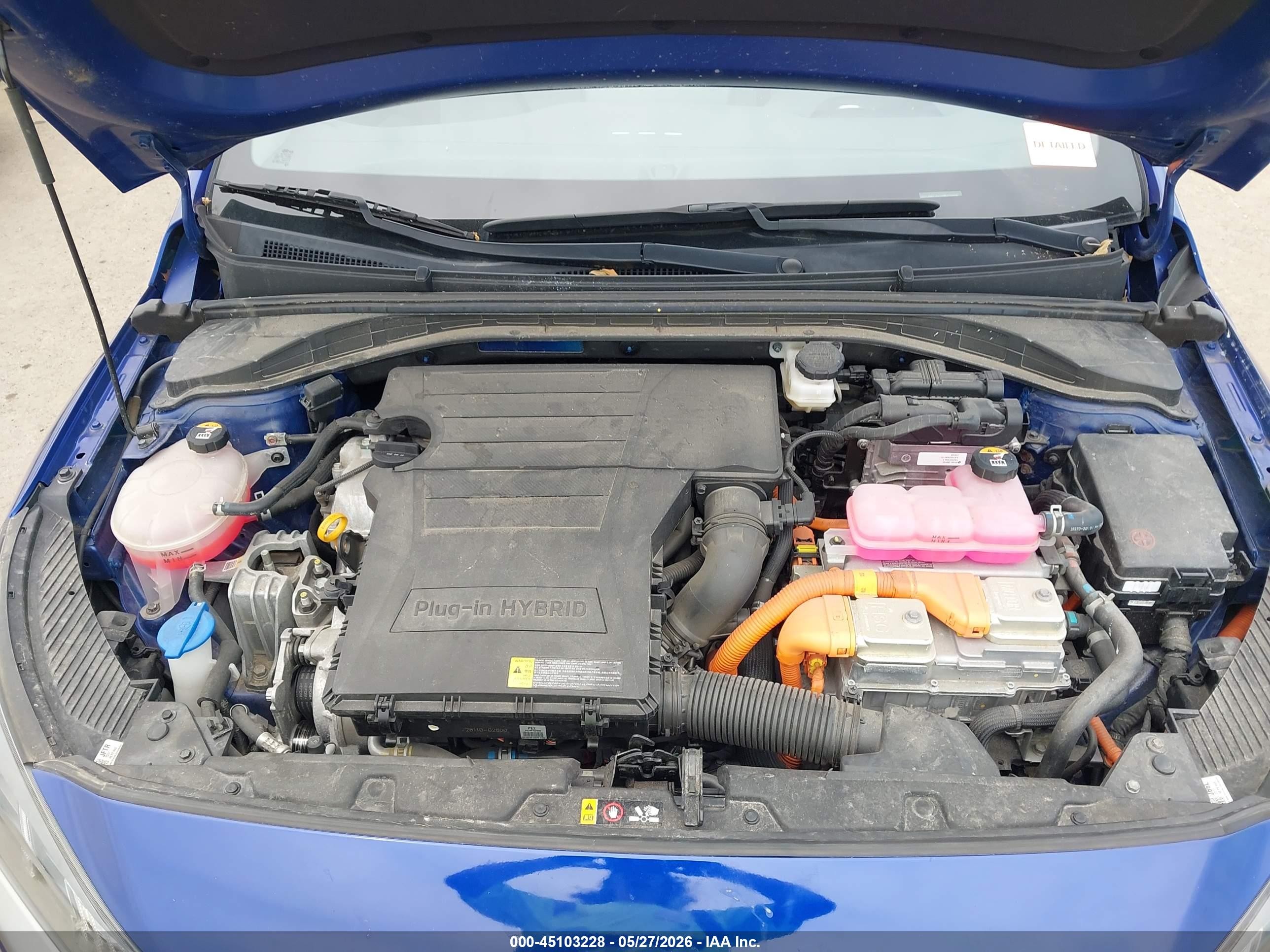 2021 Hyundai Ioniq Plug-in Hybrid Sel Blue vin: KMHC75LD3MU255904