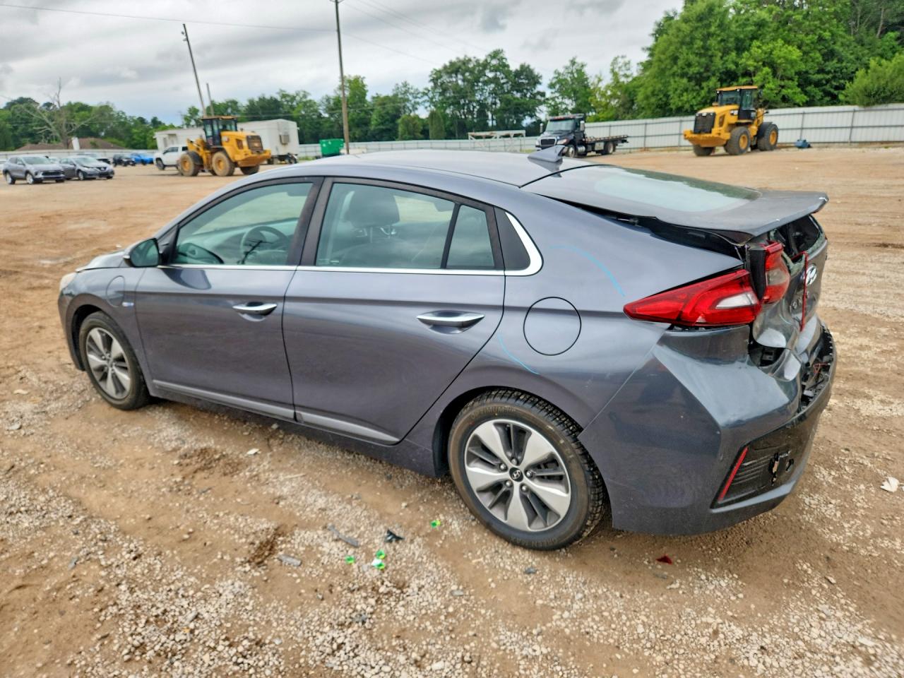2019 Hyundai Ioniq Limited Gray vin: KMHC75LD4KU167764