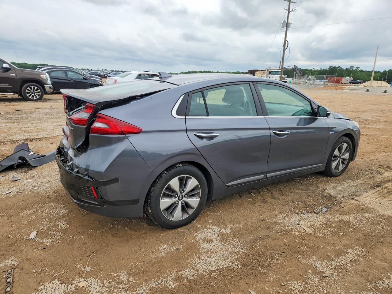 2019 Hyundai Ioniq Limited Gray vin: KMHC75LD4KU167764
