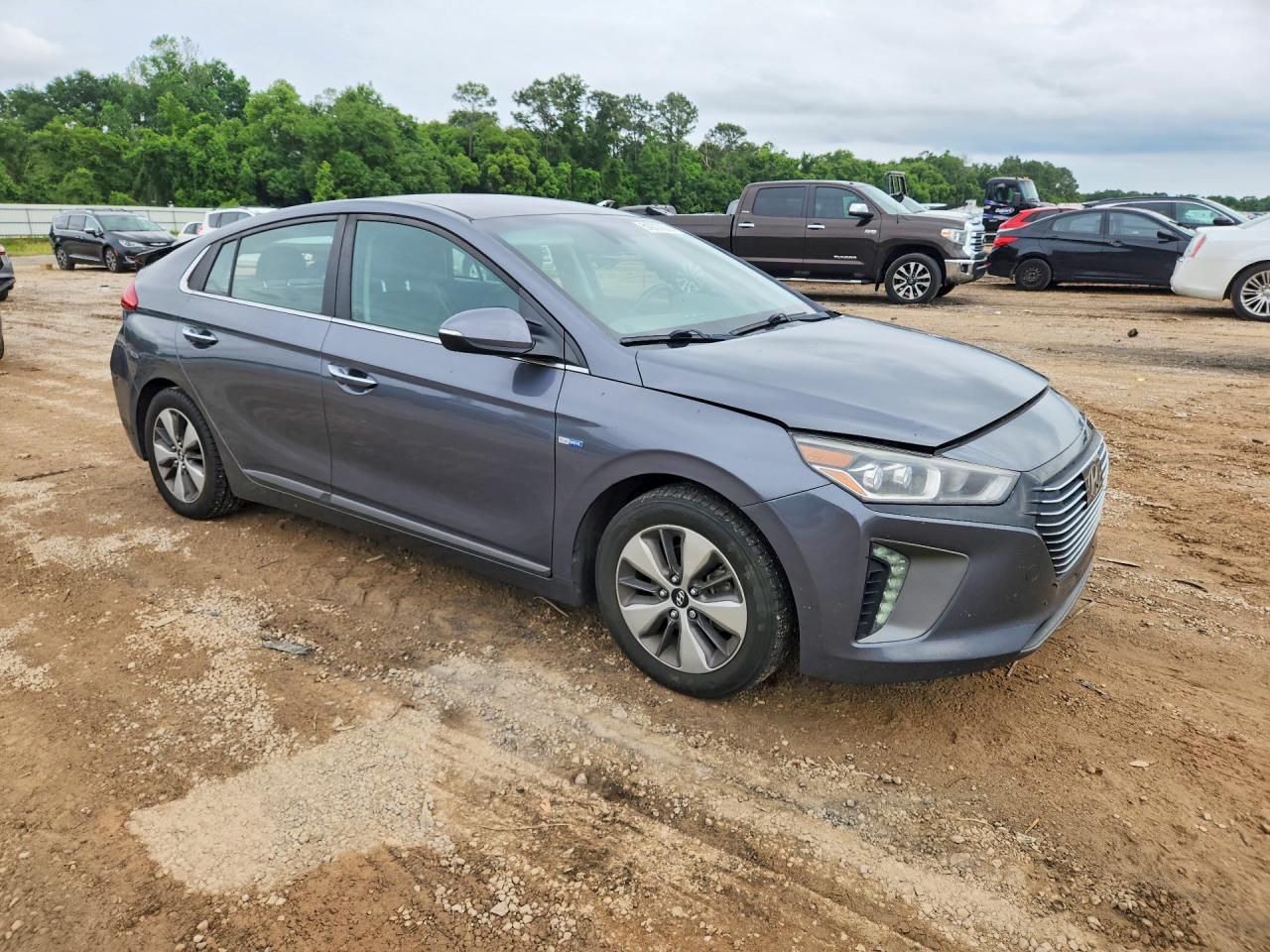 2019 Hyundai Ioniq Limited Gray vin: KMHC75LD4KU167764