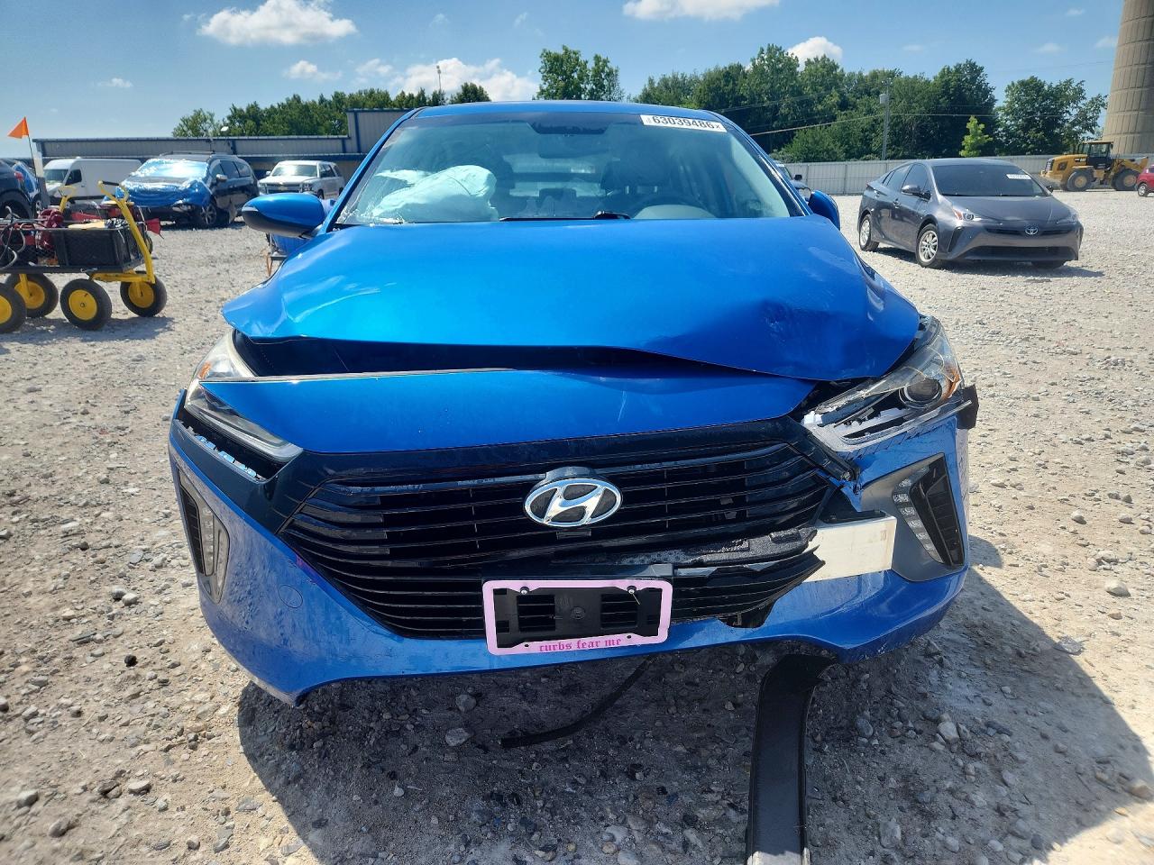 2018 Hyundai Ioniq Limited Синий vin: KMHC85LC7JU072277