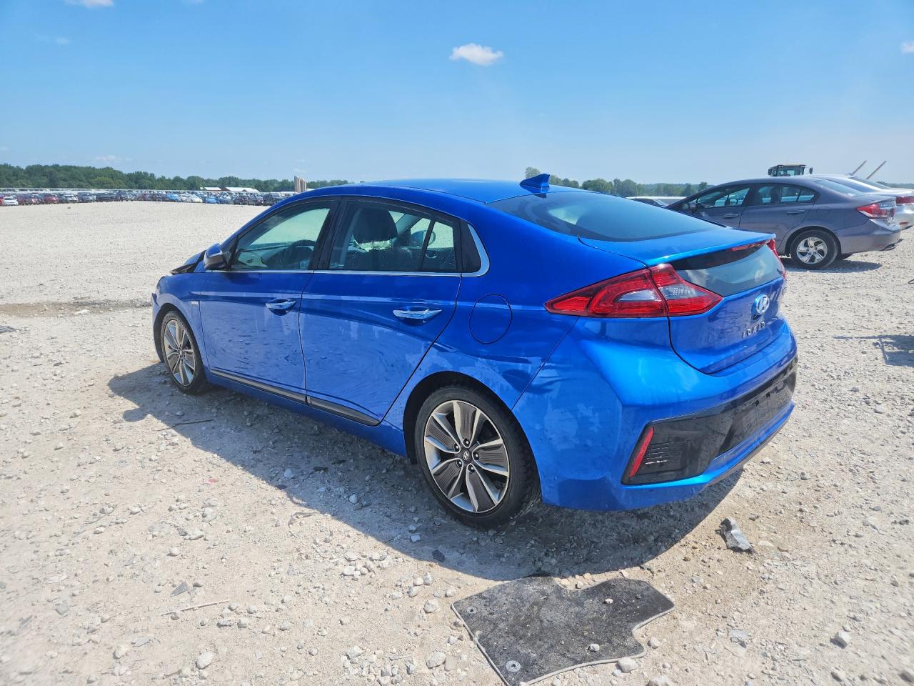 2018 Hyundai Ioniq Limited Синий vin: KMHC85LC7JU072277