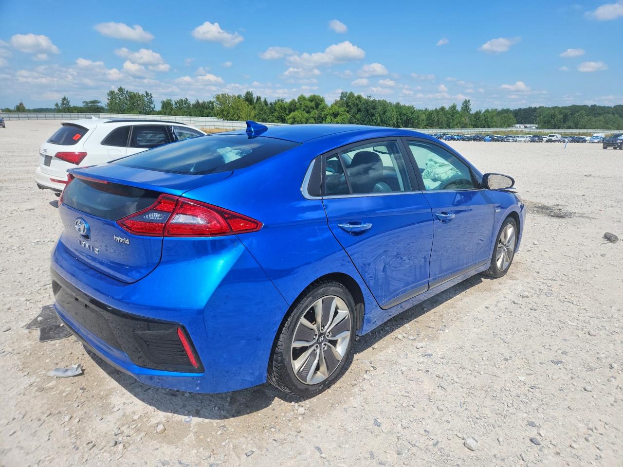 2018 Hyundai Ioniq Limited Синий vin: KMHC85LC7JU072277