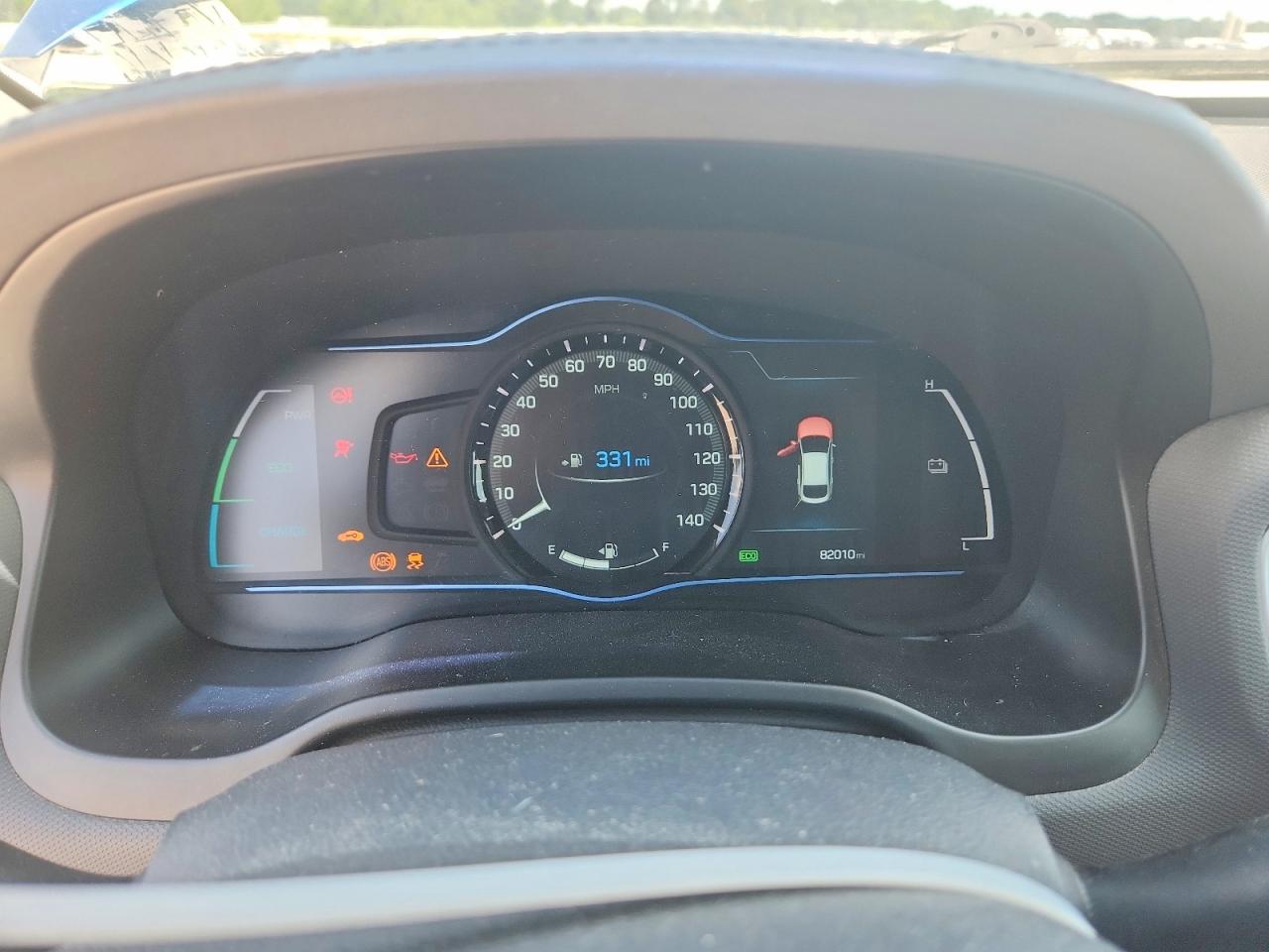 2018 Hyundai Ioniq Limited Синий vin: KMHC85LC7JU072277
