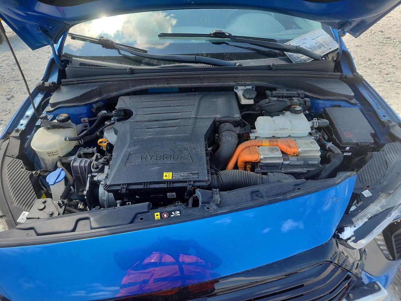 2018 Hyundai Ioniq Limited Синий vin: KMHC85LC7JU072277