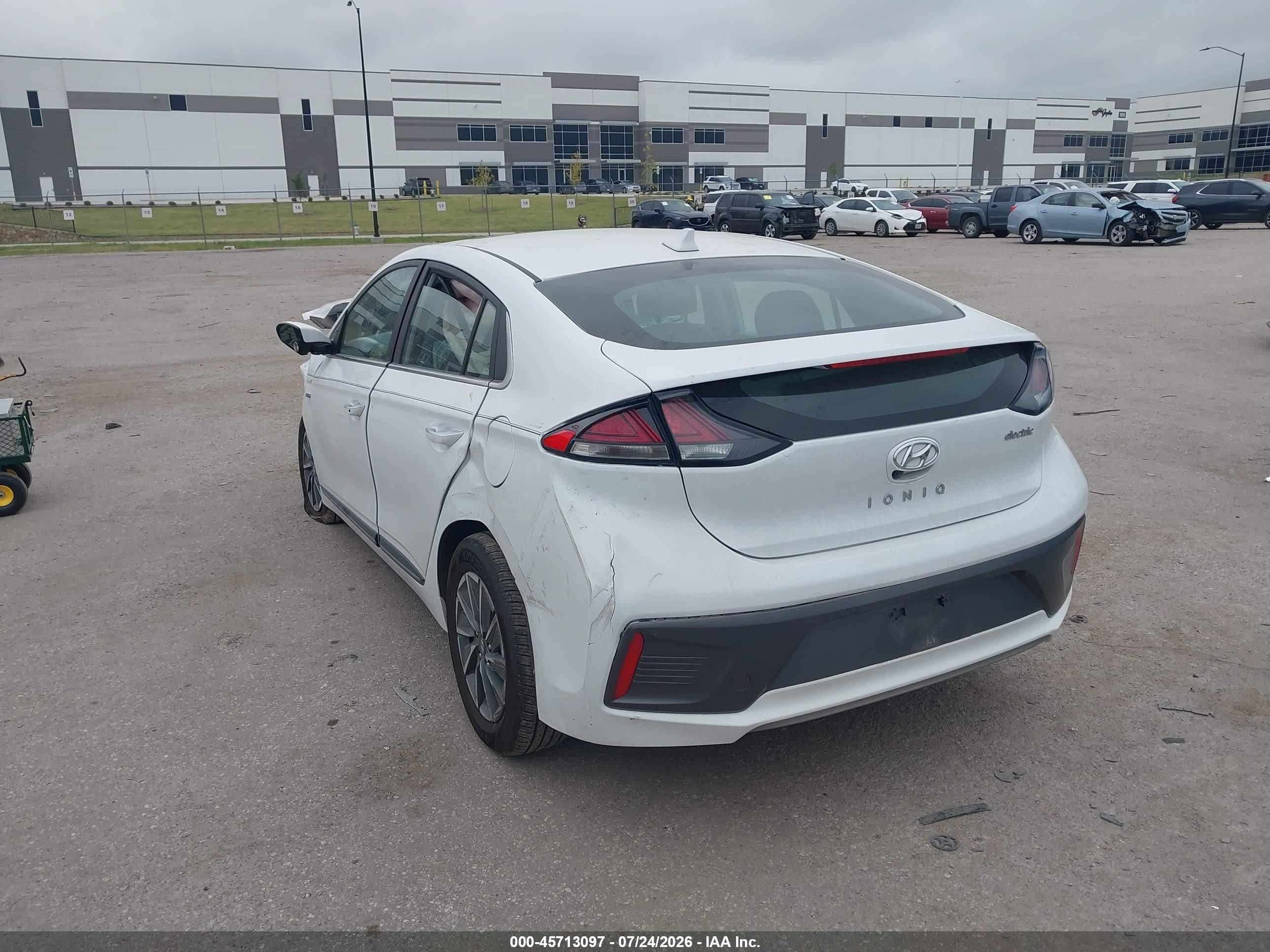 2020 Hyundai Ioniq Electric Limited White vin: KMHC85LJ0LU076494